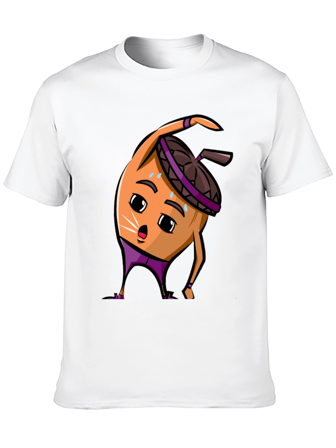 Funny Acorn Workout Black T-Shirt