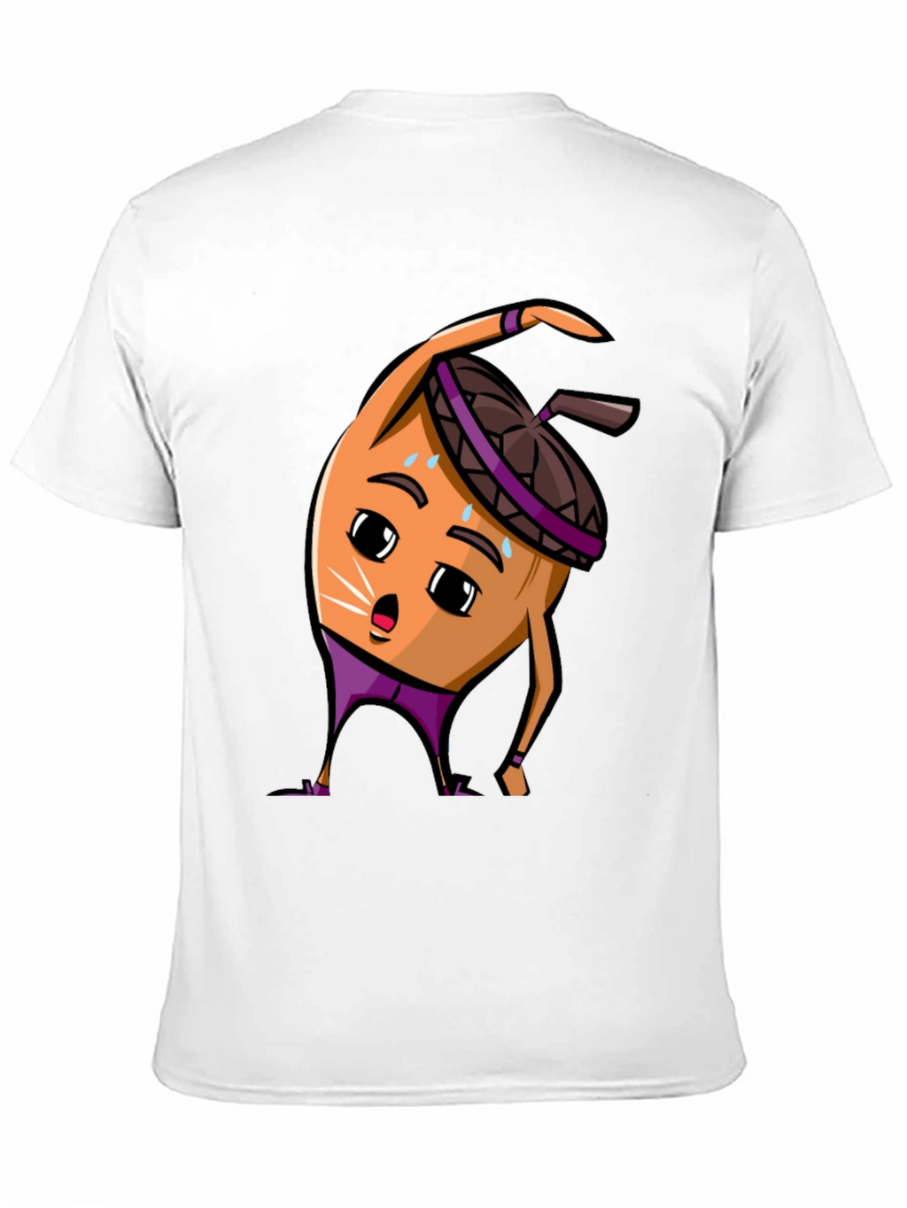 Funny Acorn Workout Black T-Shirt