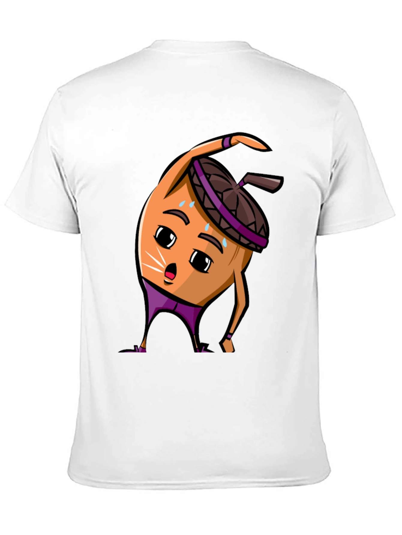 Funny Acorn Workout Black T-Shirt