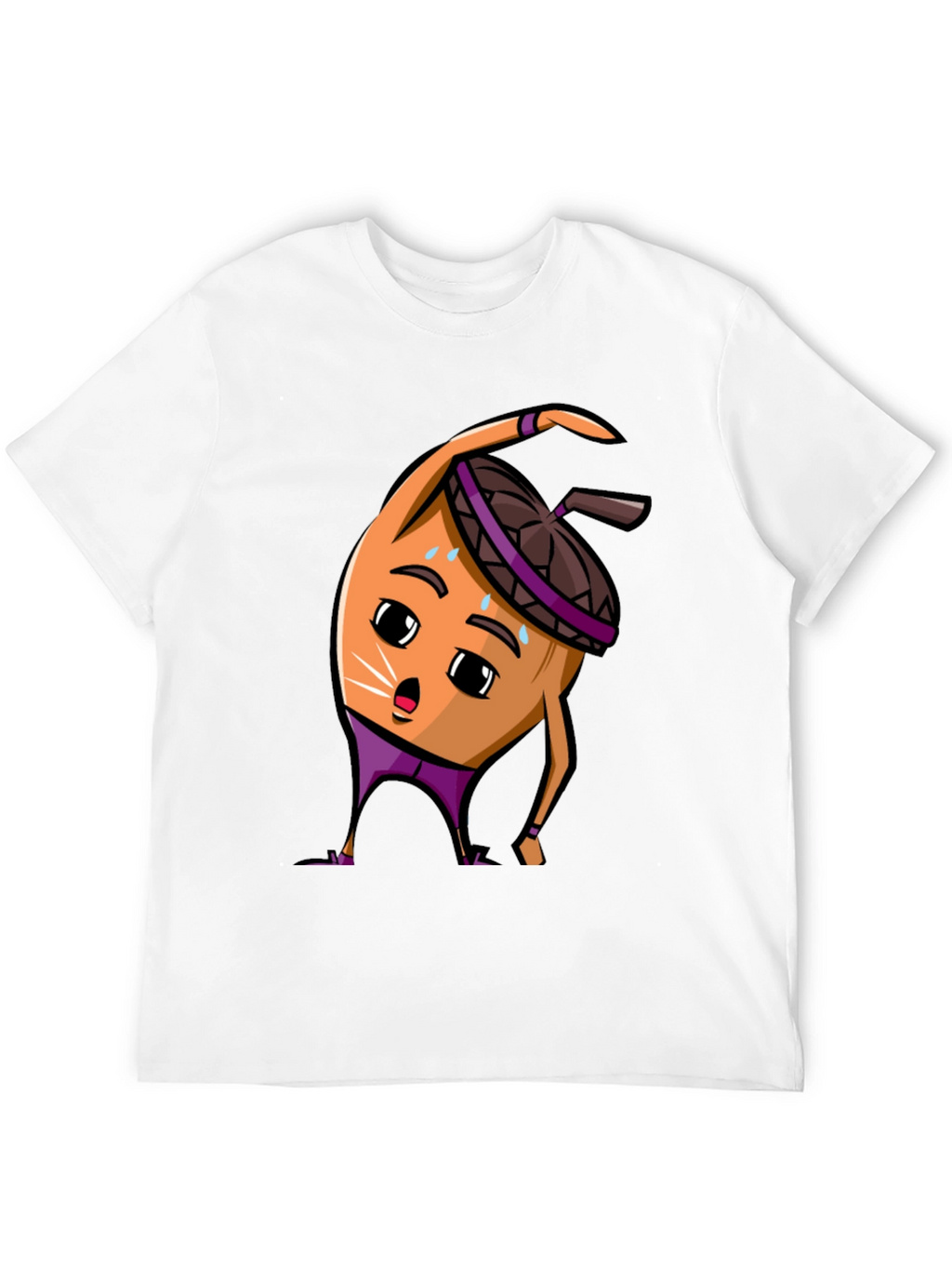 Funny Acorn Workout Black T-Shirt