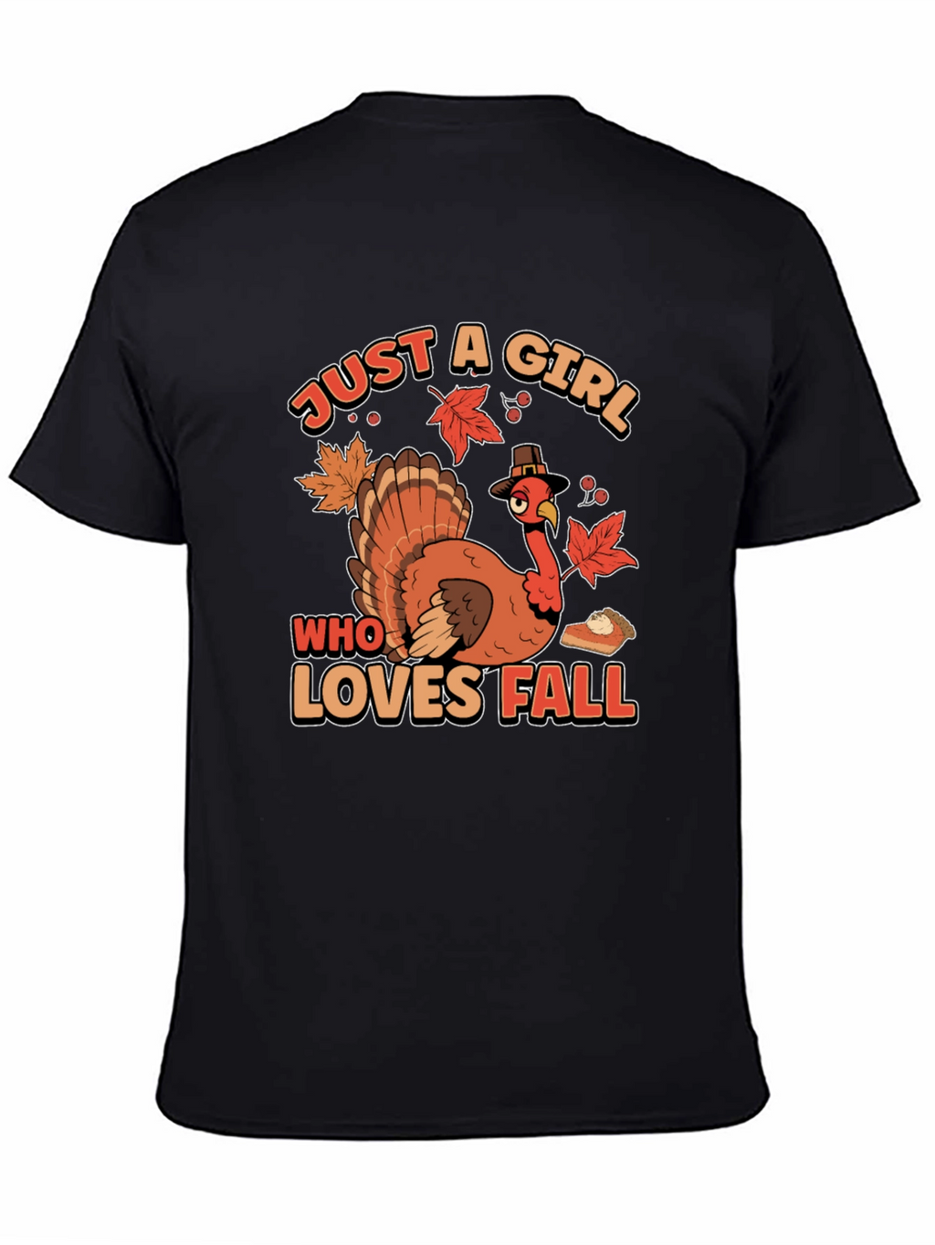 Just A Girl Who Loves Fall Turkey T-Shirt