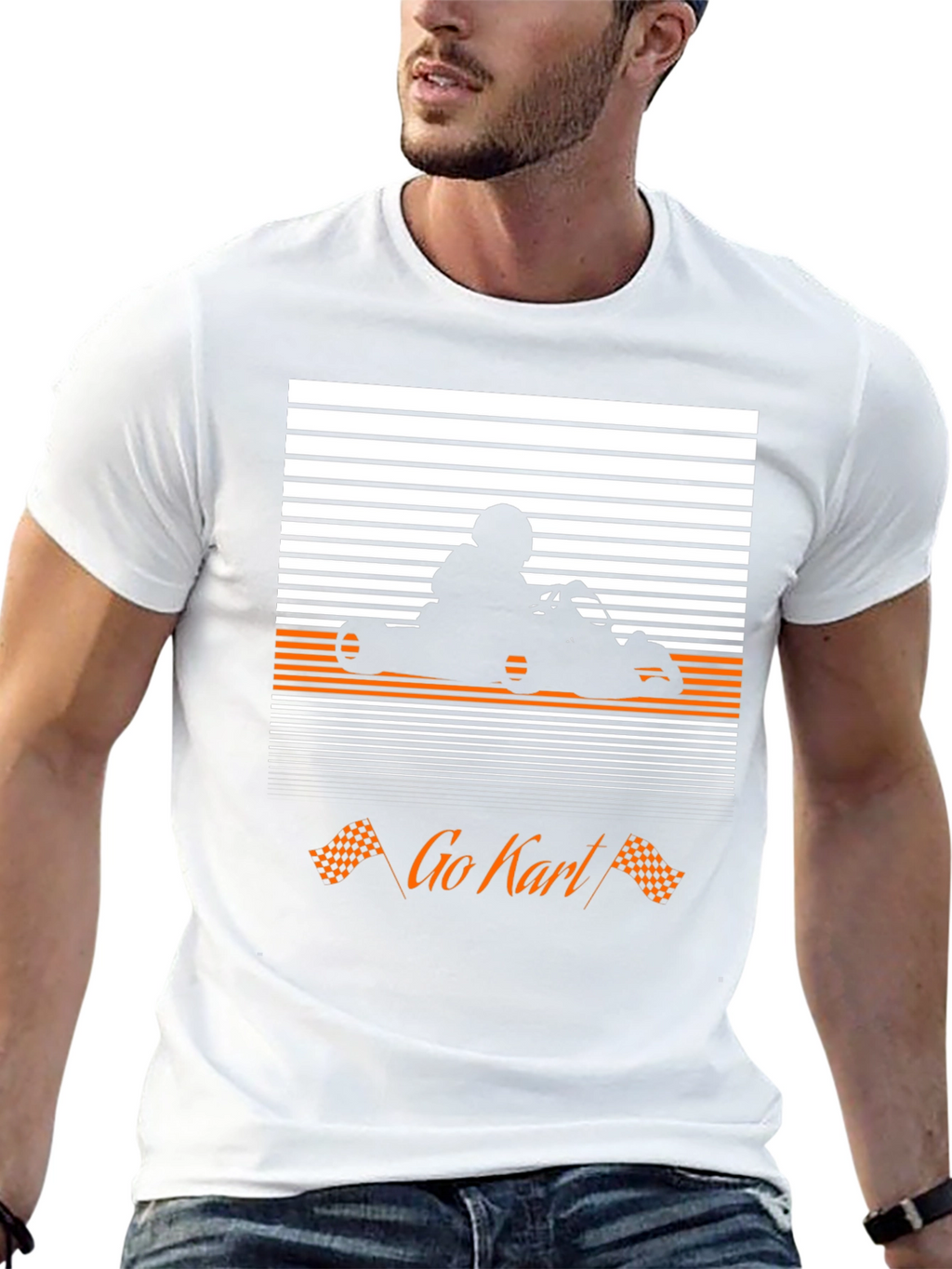 Go Kart Racer T-Shirt - Black Graphic Tee