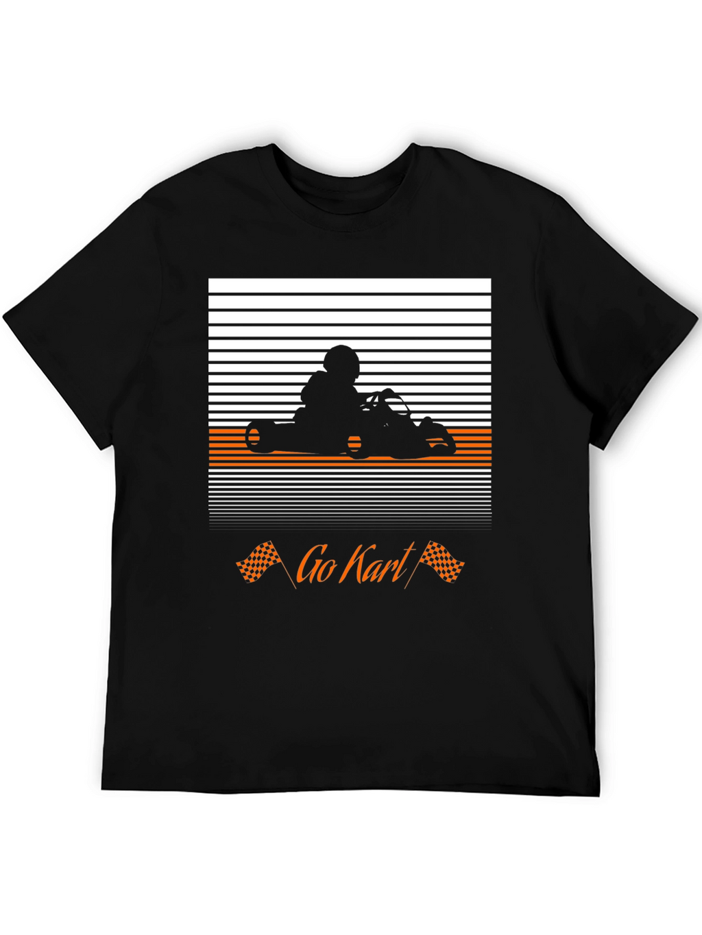 Go Kart Racer T-Shirt - Black Graphic Tee