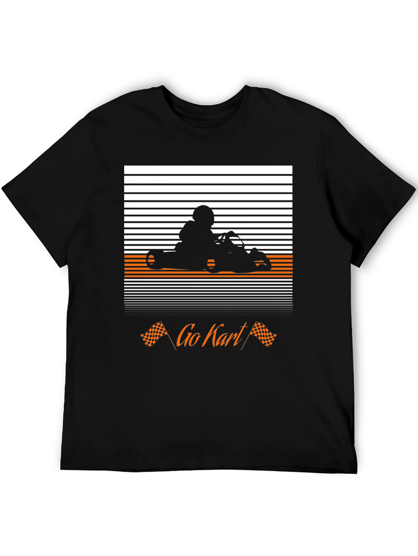 Go Kart Racer T-Shirt - Black Graphic Tee