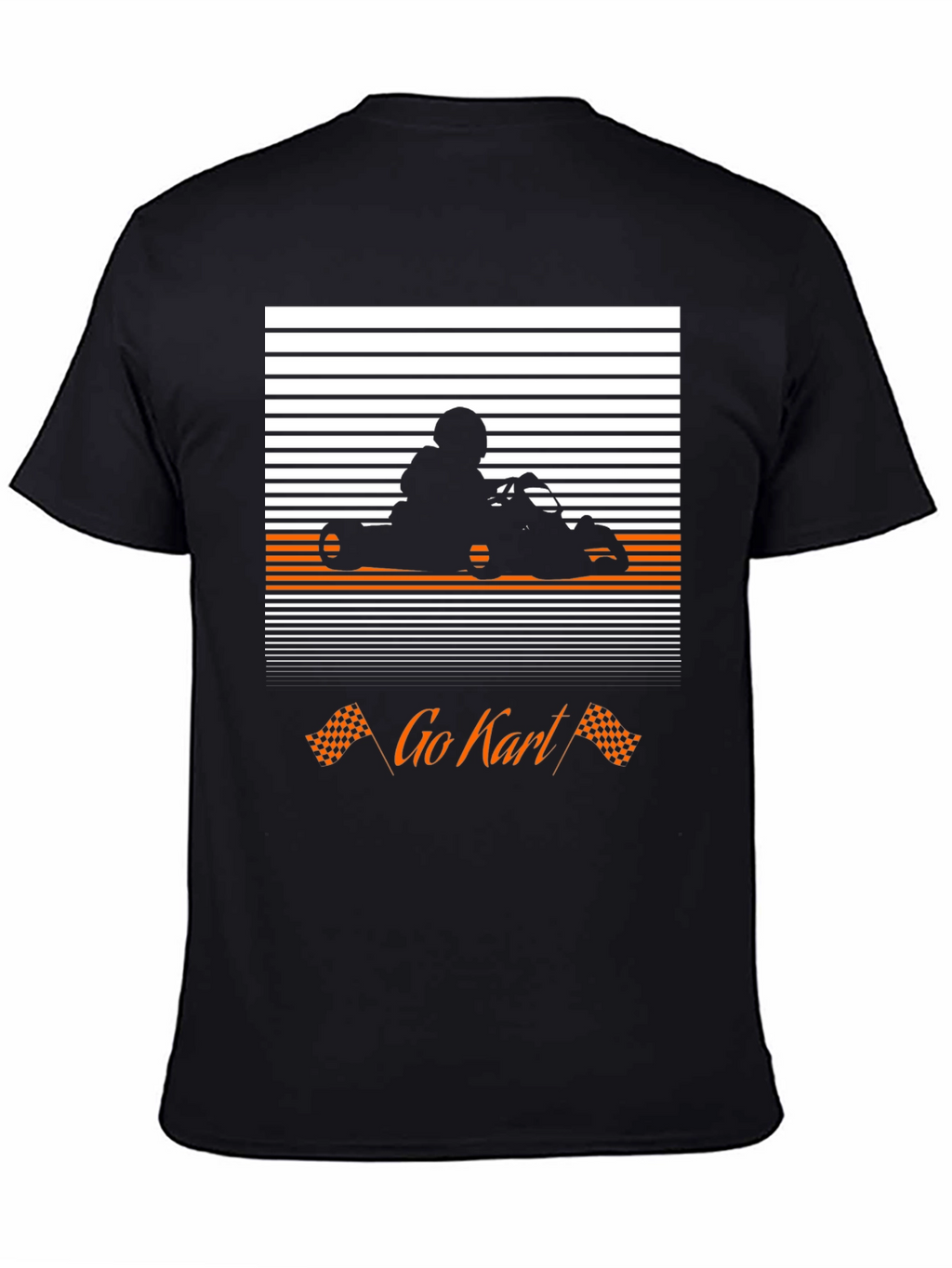 Go Kart Racer T-Shirt - Black Graphic Tee