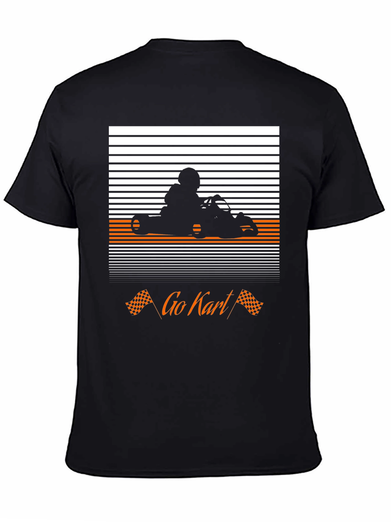 Go Kart Racer T-Shirt - Black Graphic Tee