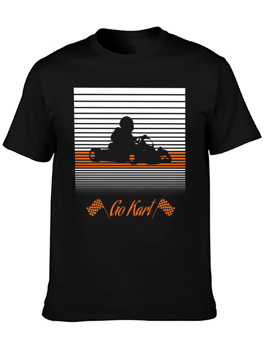Go Kart Racer T-Shirt - Black Graphic Tee