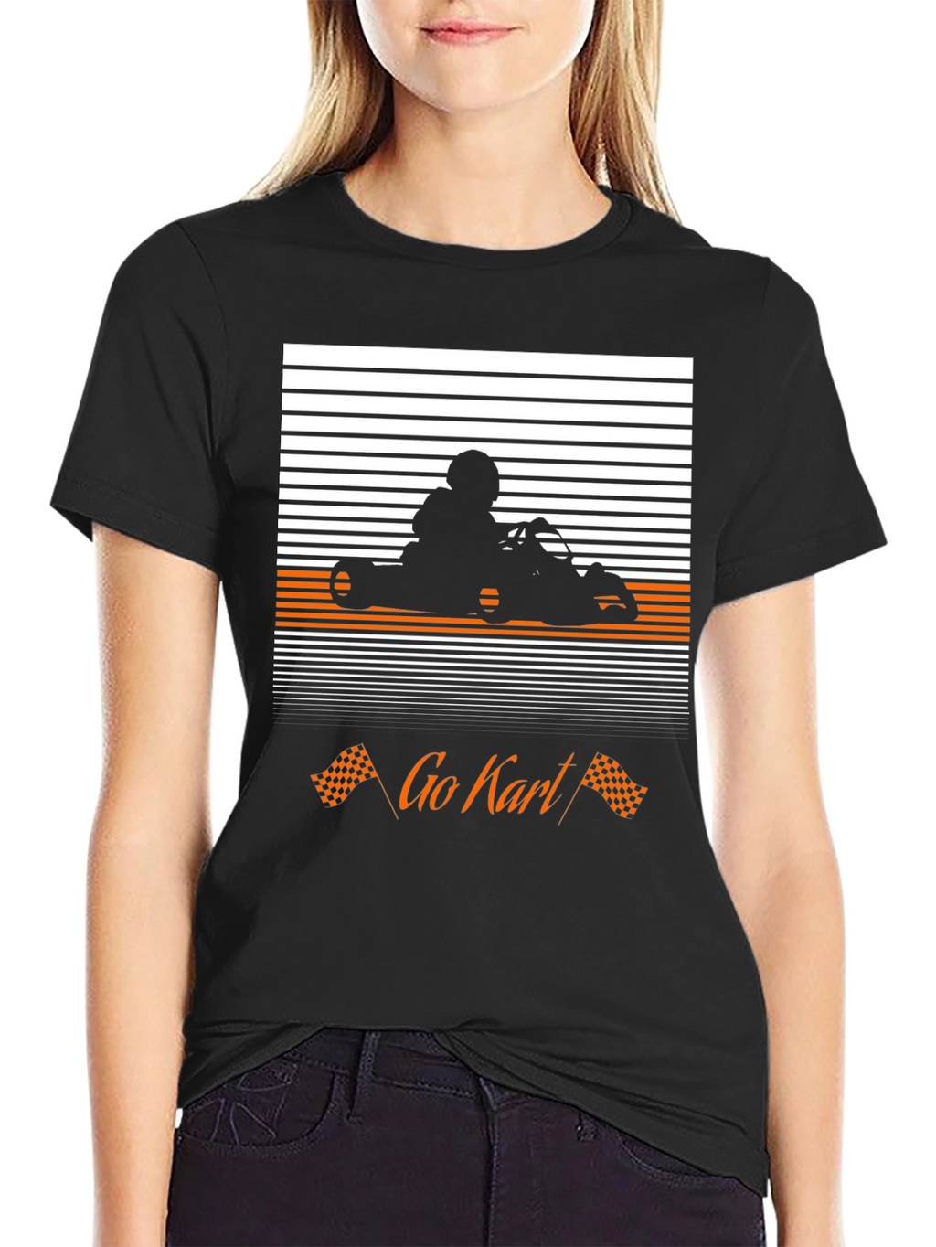 Go Kart Racer T-Shirt - Black Graphic Tee