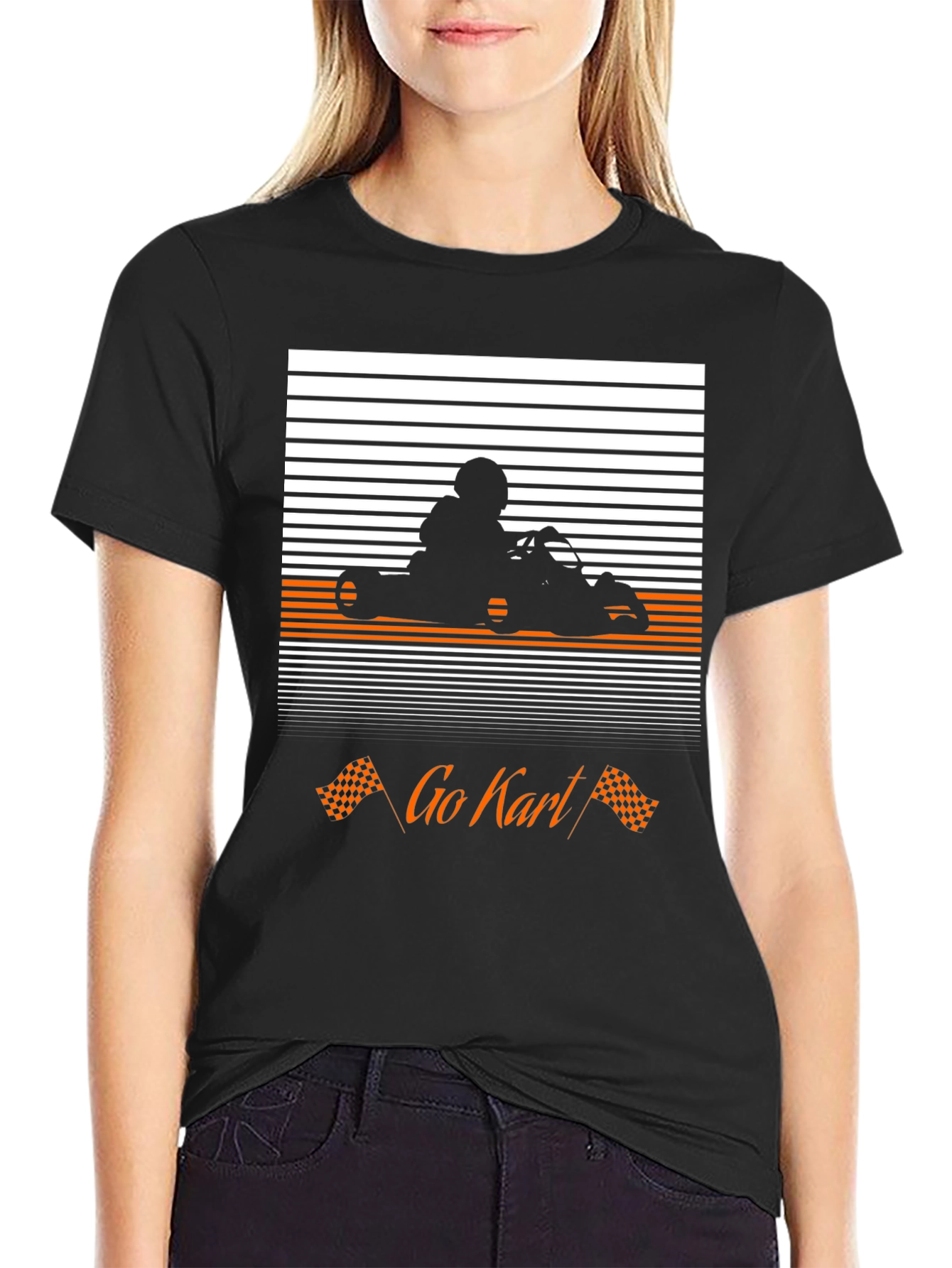Go Kart Racer T-Shirt - Black Graphic Tee