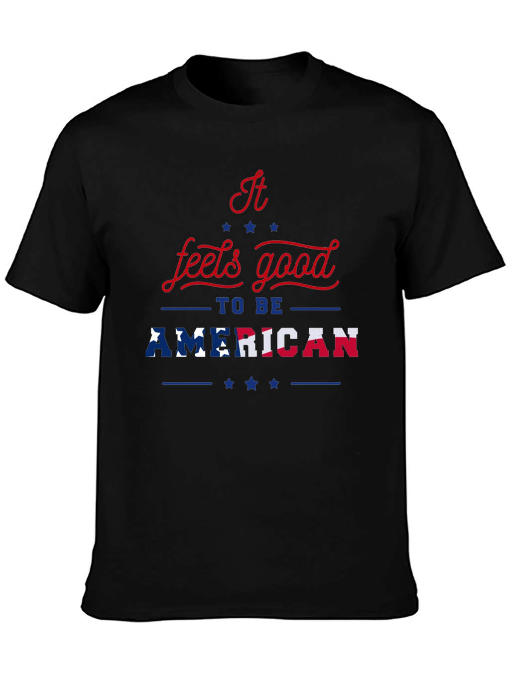 Patriotic Feels Good To Be American Graphic T-Shirt