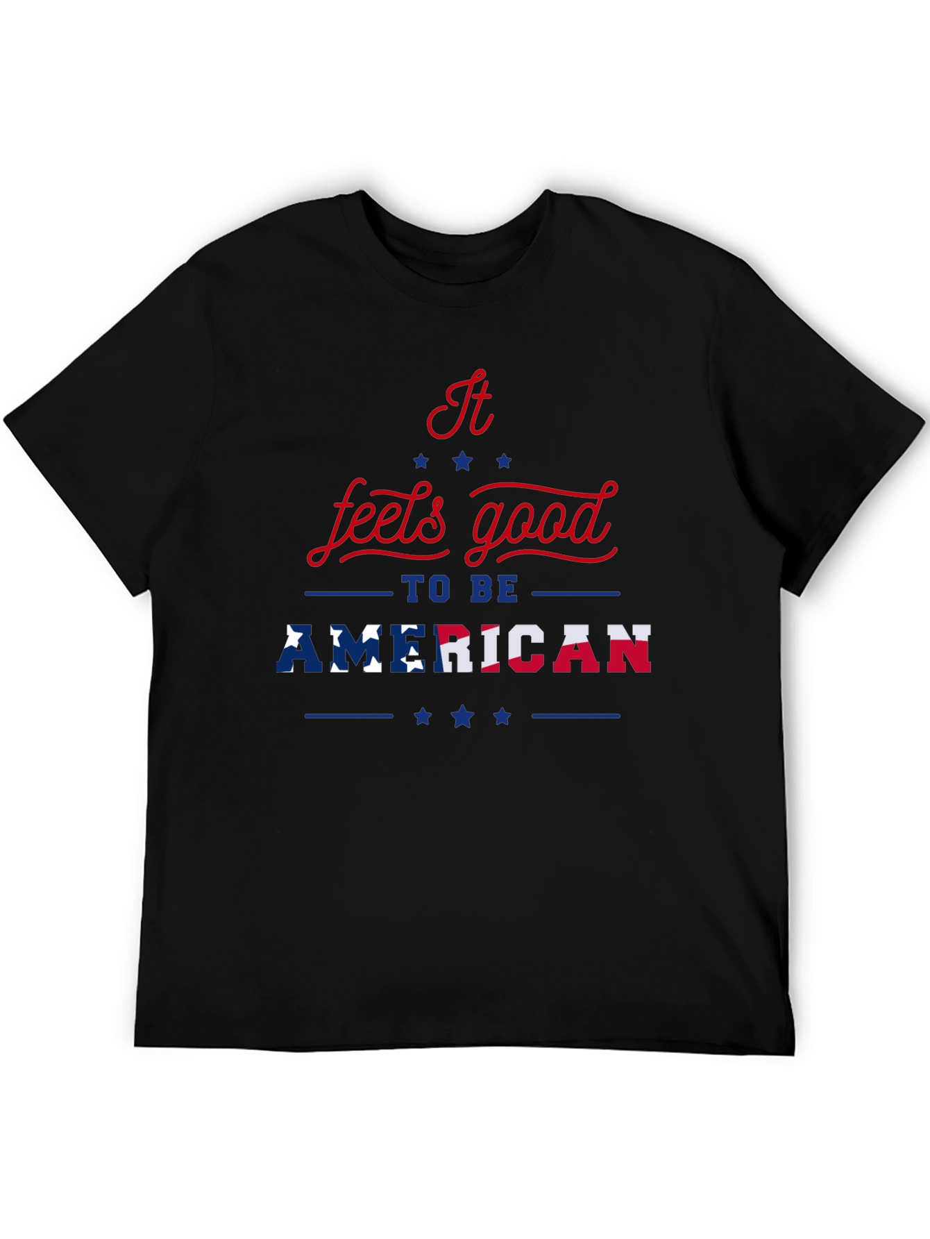 Patriotic Feels Good To Be American Graphic T-Shirt