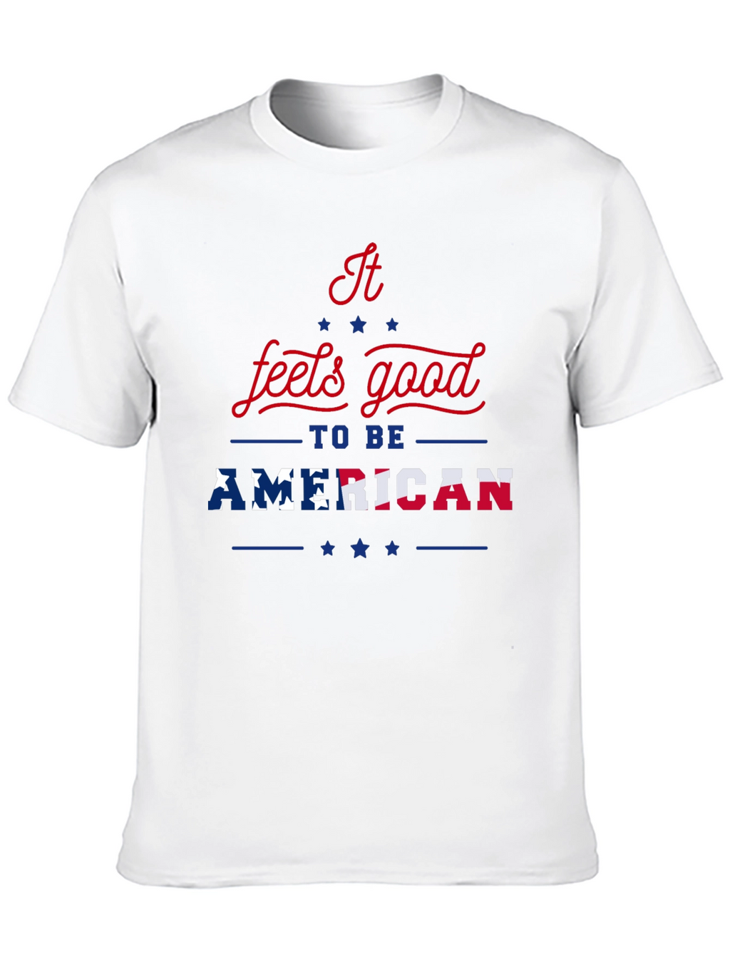 Patriotic Feels Good To Be American Graphic T-Shirt