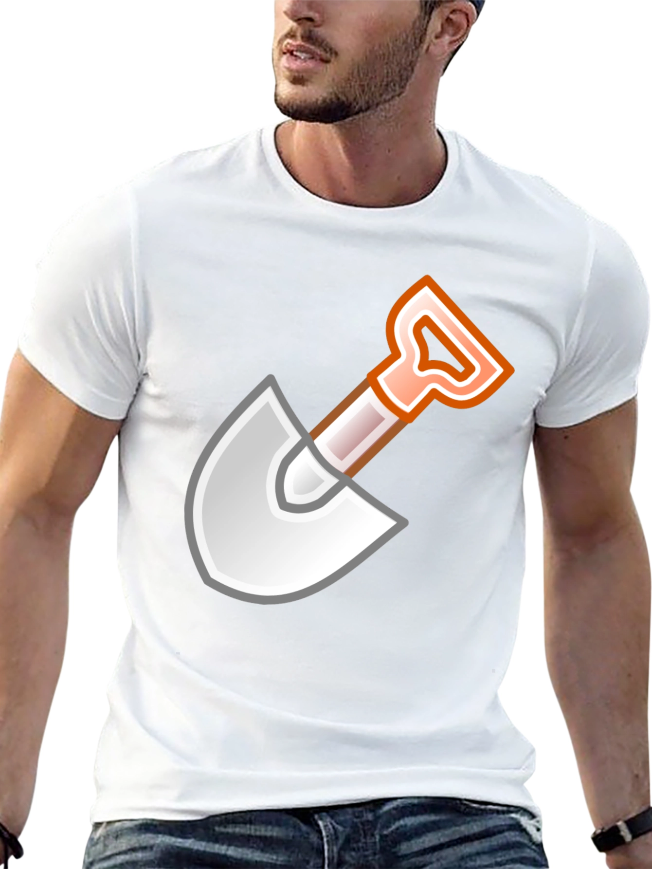 Shovel Graphic Black T-Shirt