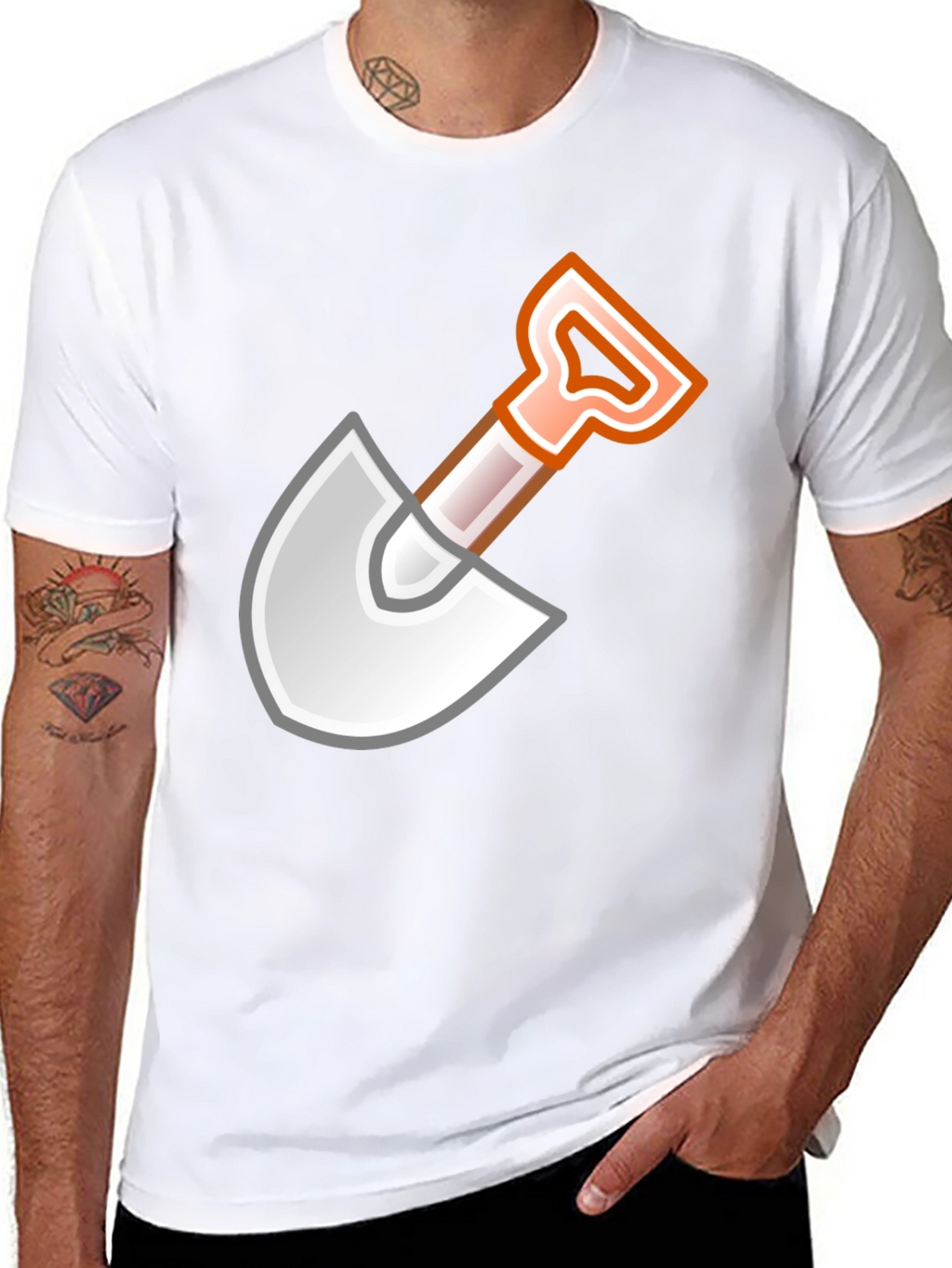Shovel Graphic Black T-Shirt