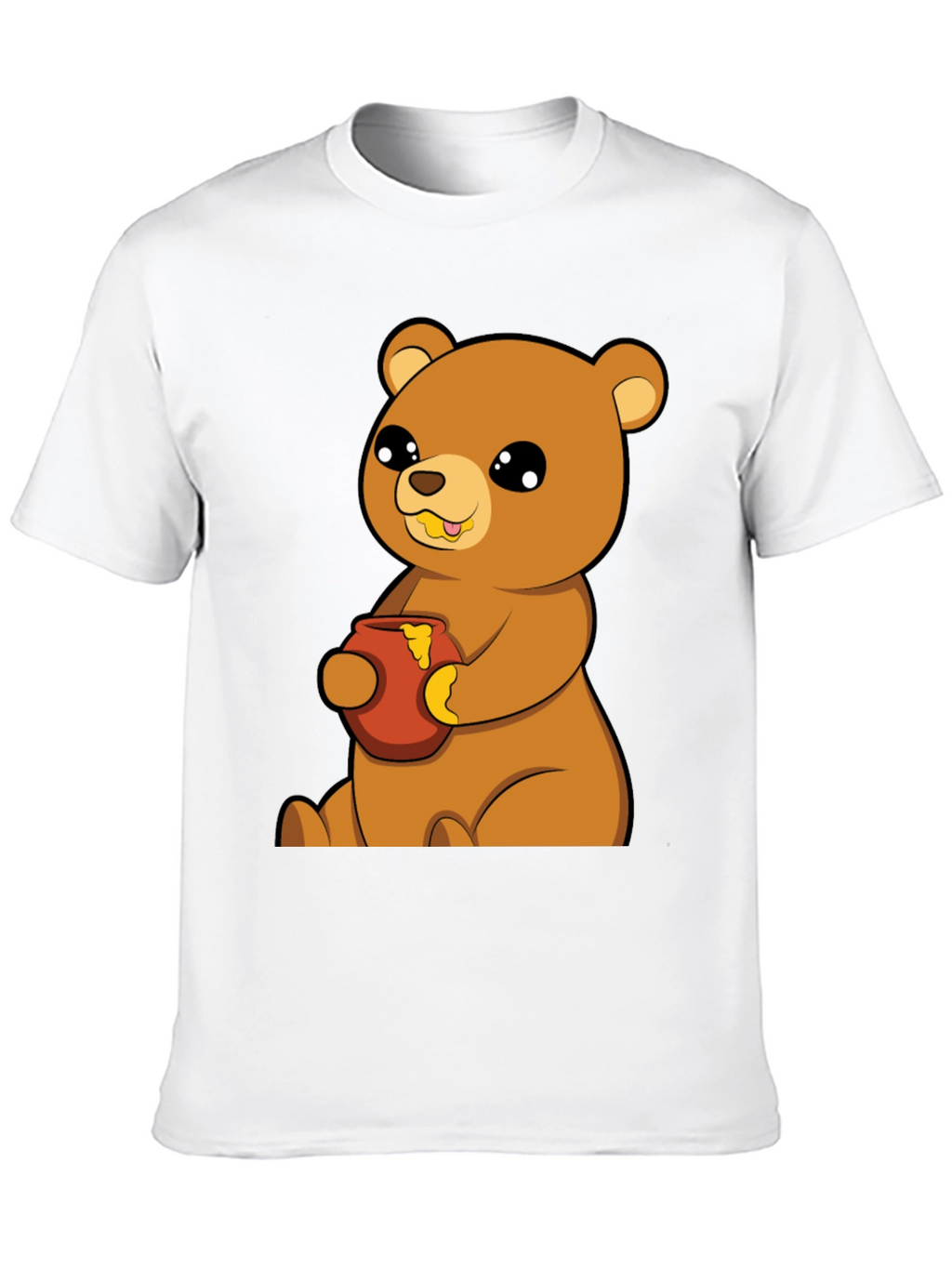 Cute Bear Honey Pot T-Shirt - Unisex Cotton Tee