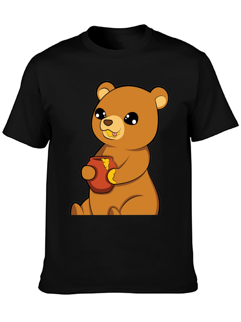 Cute Bear Honey Pot T-Shirt - Unisex Cotton Tee