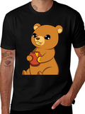 Cute Bear Honey Pot T-Shirt - Unisex Cotton Tee
