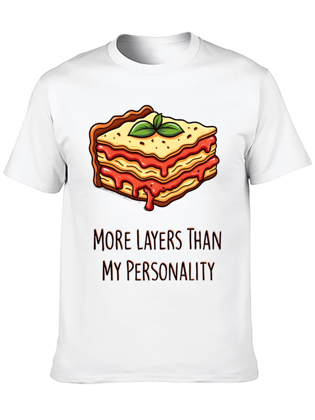 Lasagna Layers T-Shirt Funny Foodie Tee