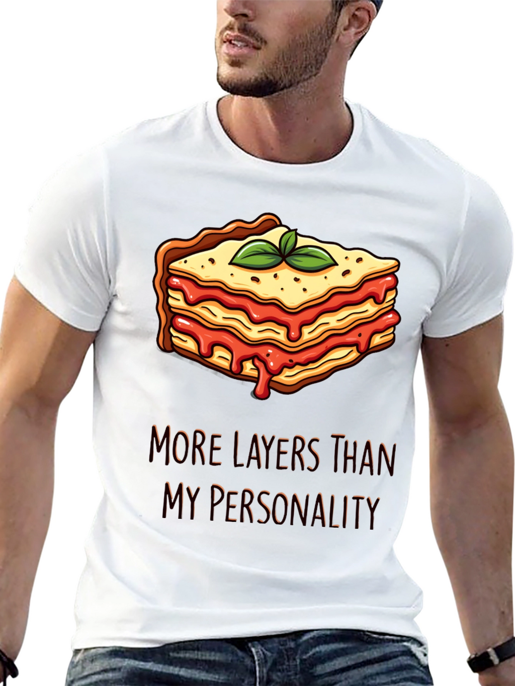 Lasagna Layers T-Shirt Funny Foodie Tee