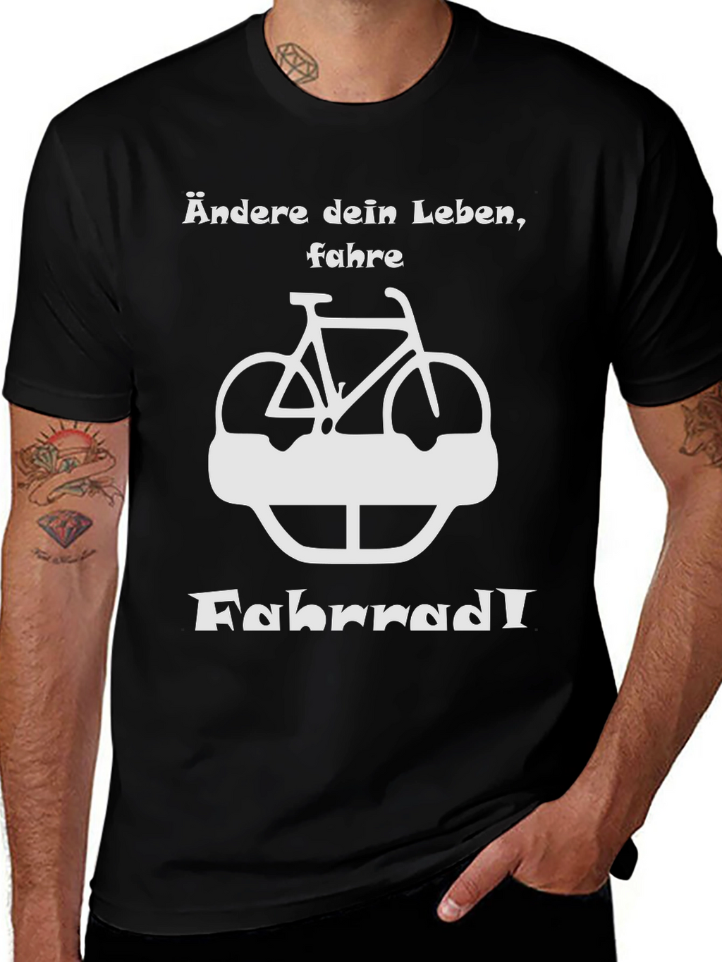 Ändere dein Leben Fahrrad T-Shirt