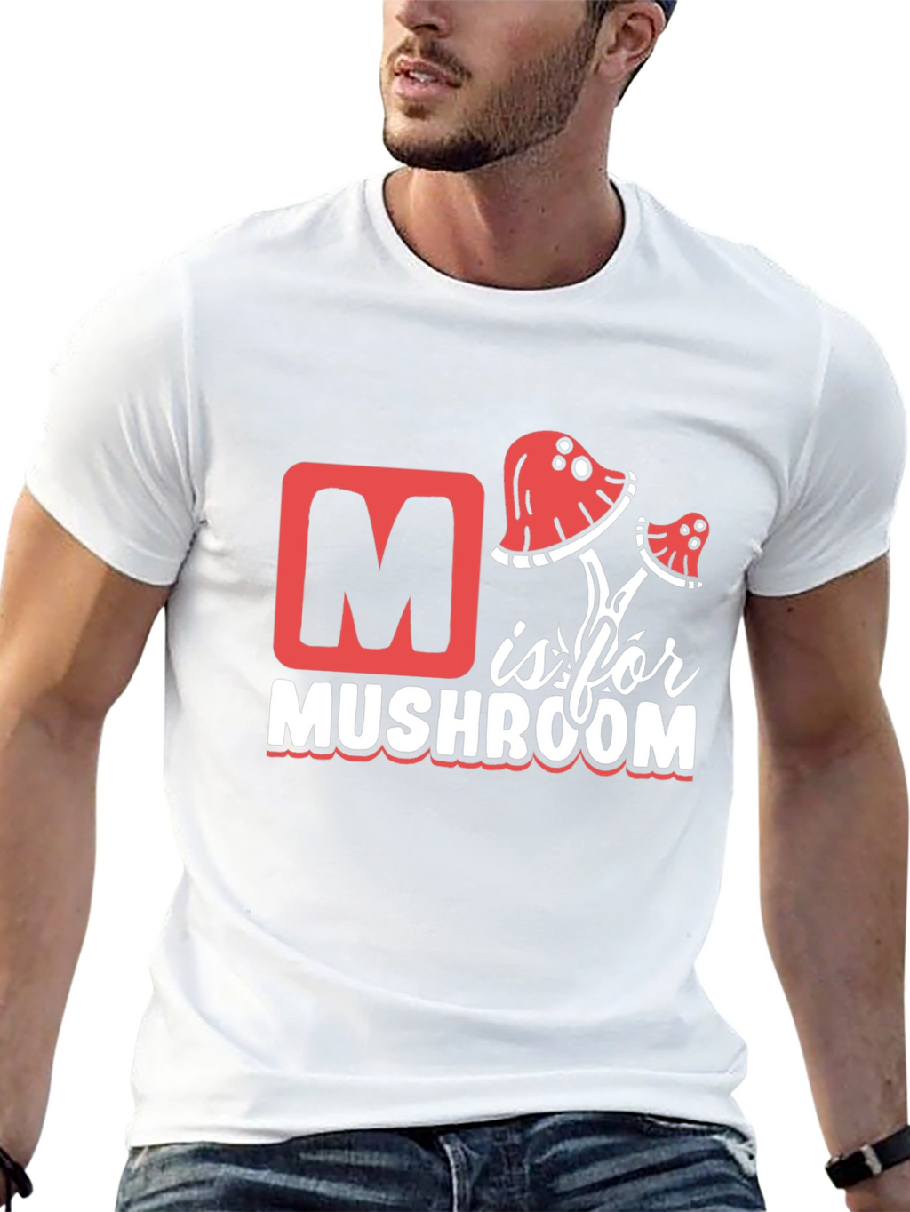 M is for Mushroom Graphic Tee