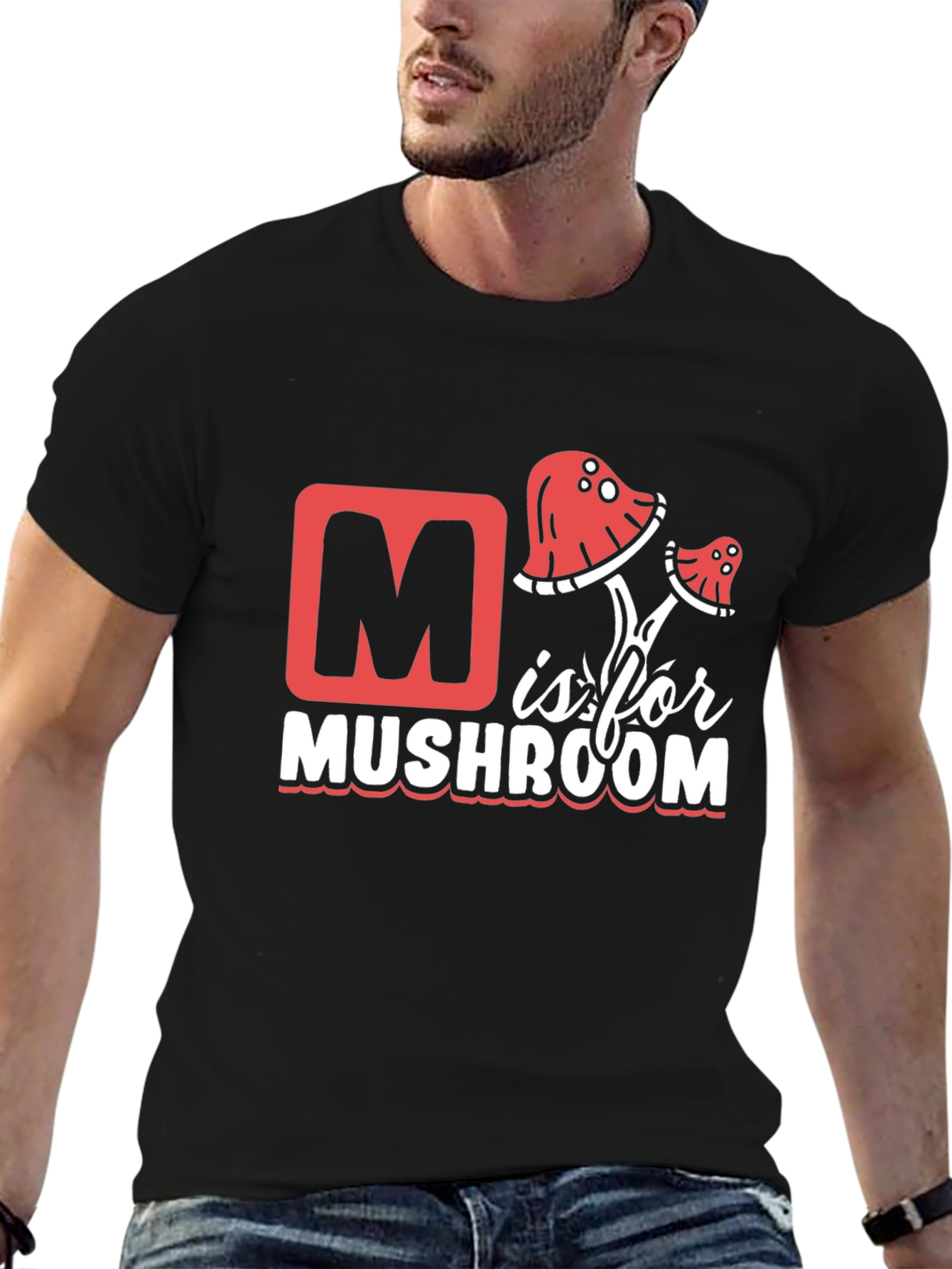 M is for Mushroom Graphic Tee