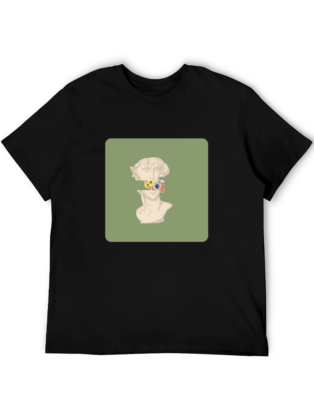 Artistic Statue Graphic Tee - Unique Design T-Shirt