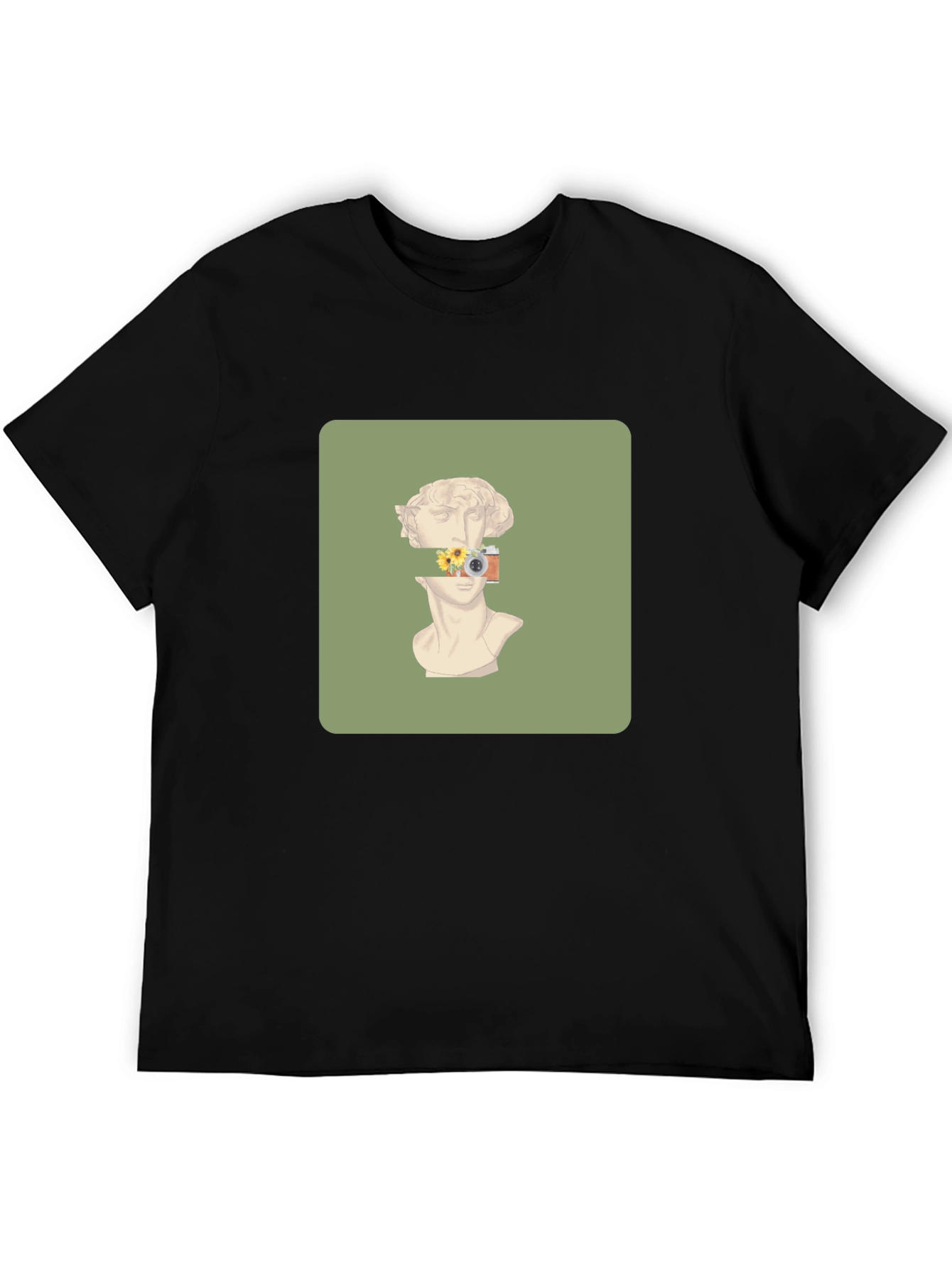 Artistic Statue Graphic Tee - Unique Design T-Shirt