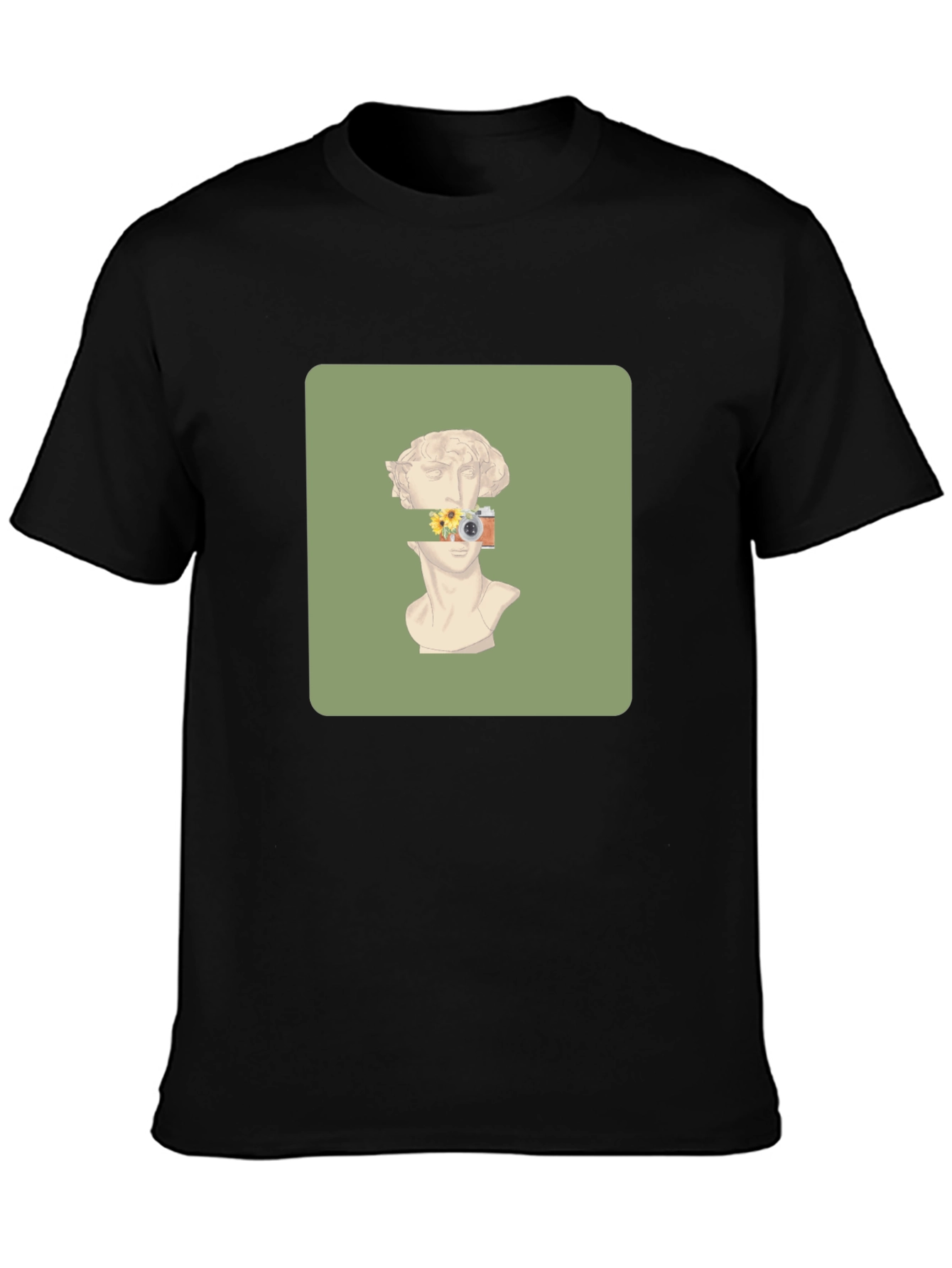 Artistic Statue Graphic Tee - Unique Design T-Shirt