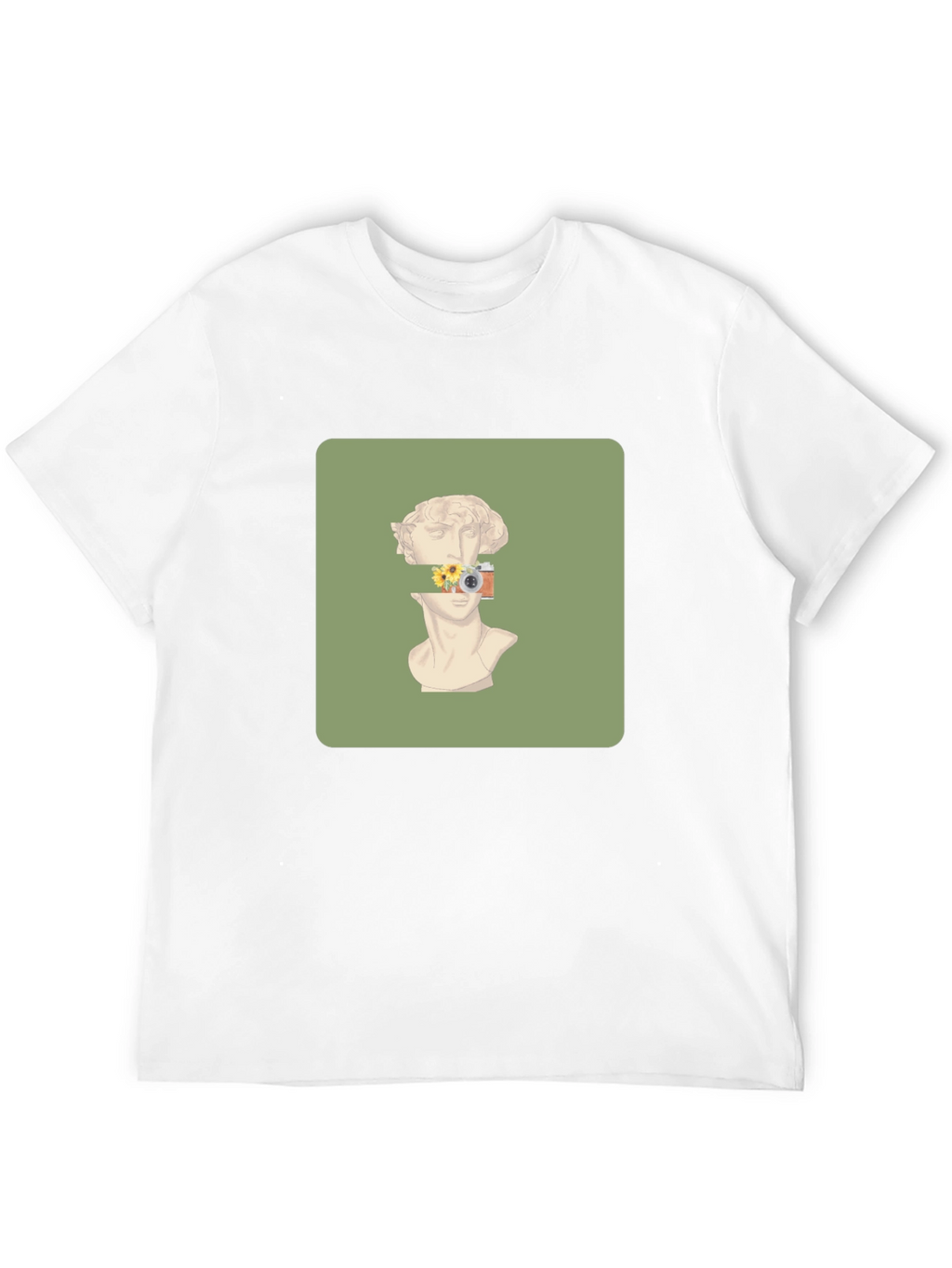 Artistic Statue Graphic Tee - Unique Design T-Shirt