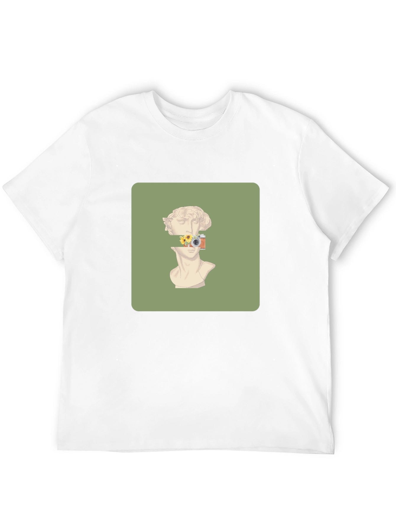 Artistic Statue Graphic Tee - Unique Design T-Shirt