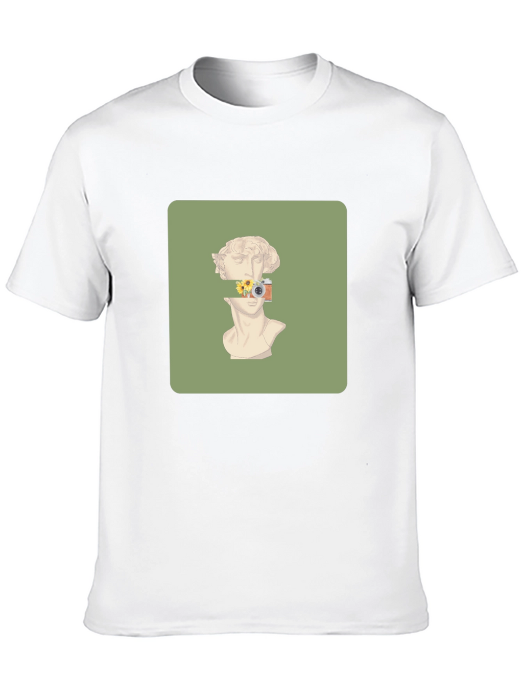 Artistic Statue Graphic Tee - Unique Design T-Shirt