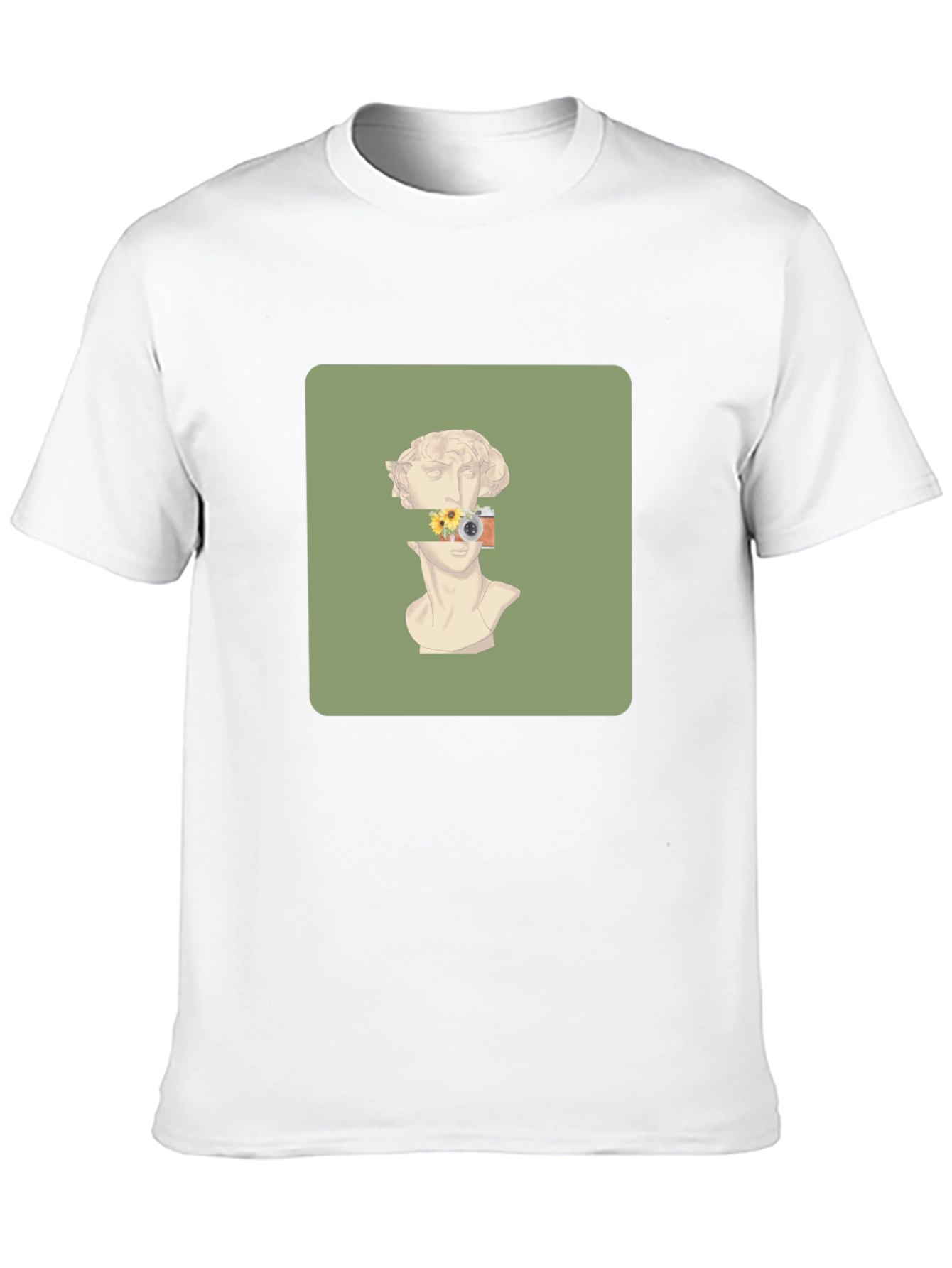Artistic Statue Graphic Tee - Unique Design T-Shirt