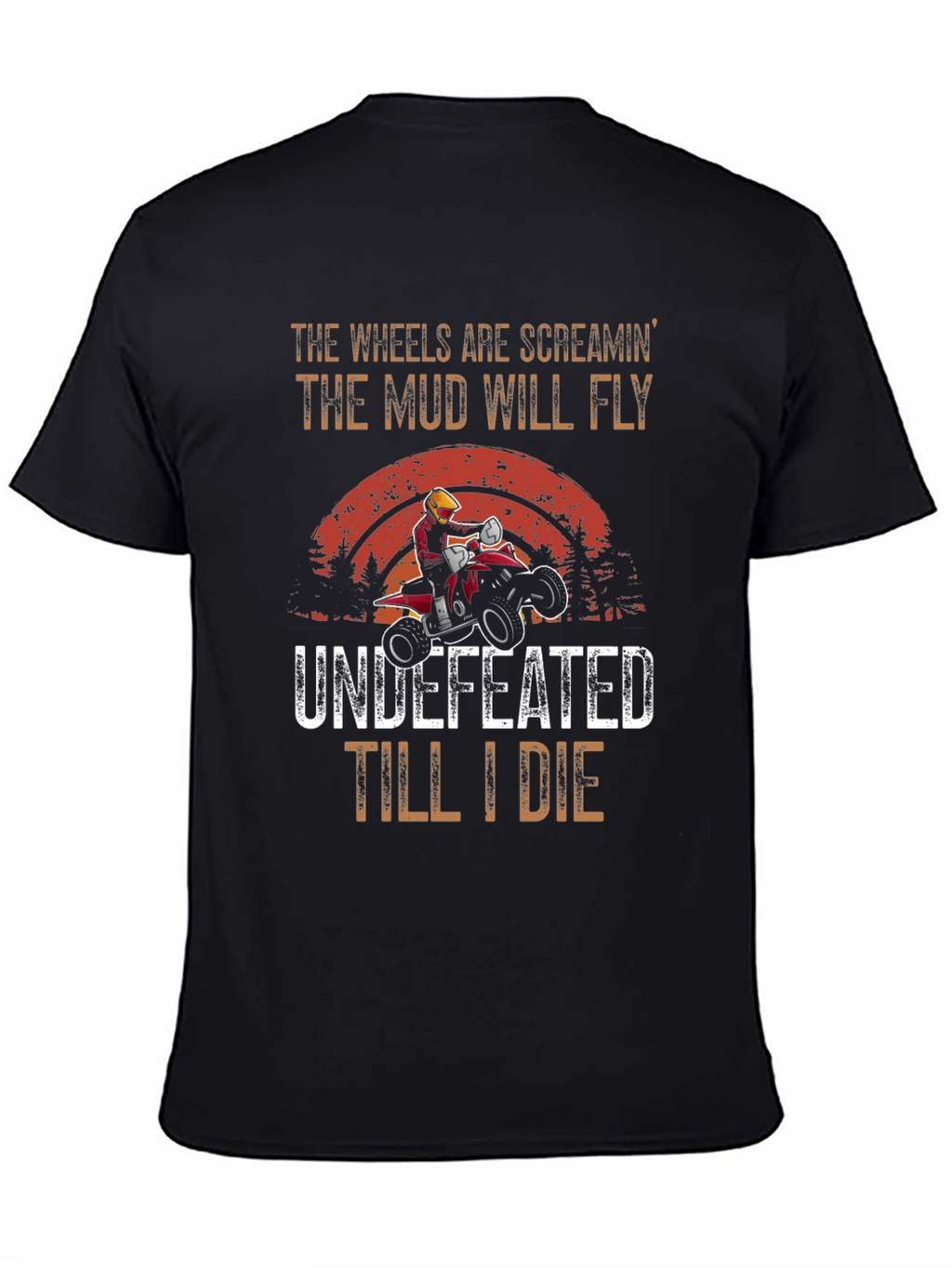 Wheels Screaming ATV Rider T-Shirt