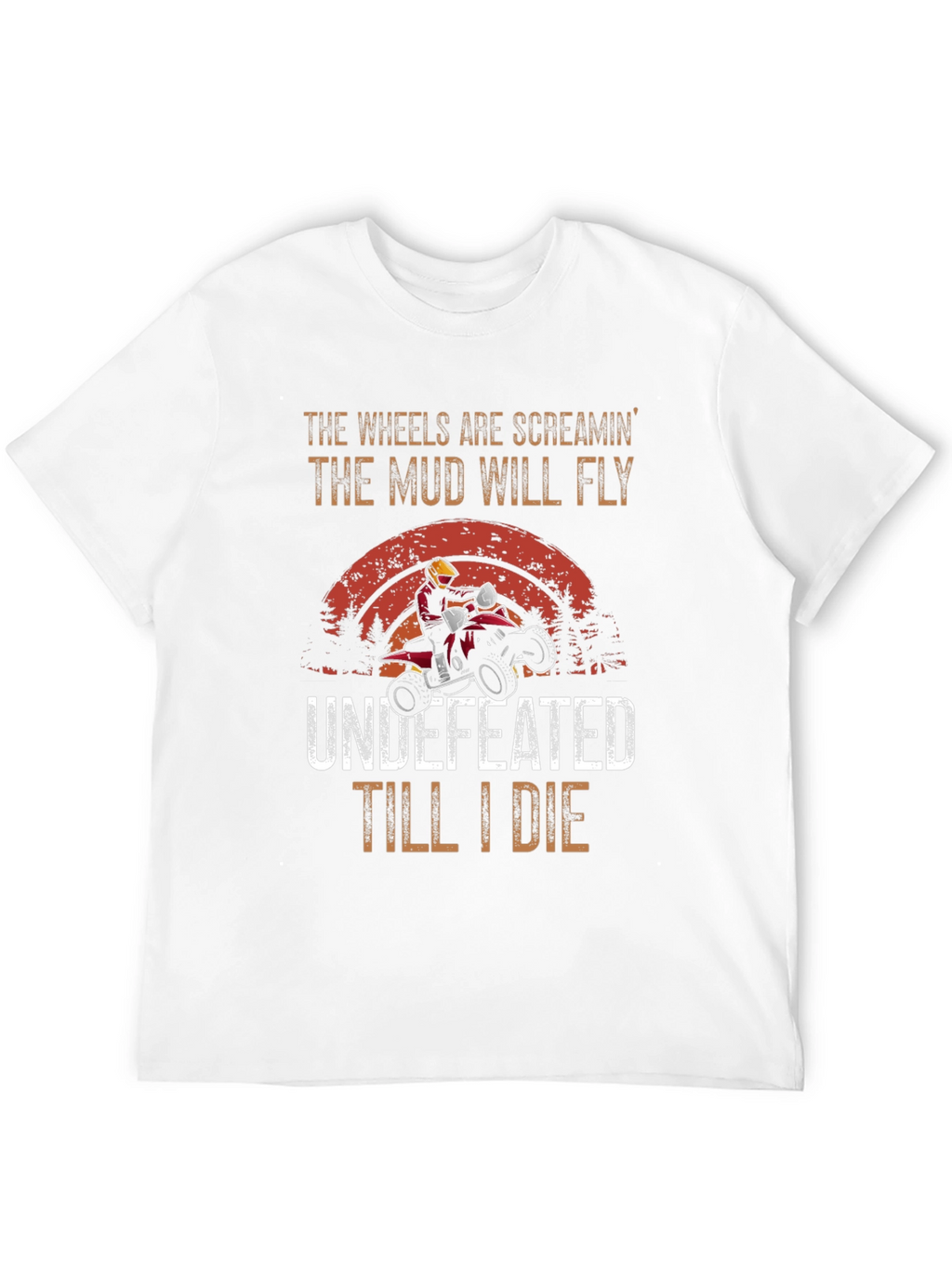 Wheels Screaming ATV Rider T-Shirt