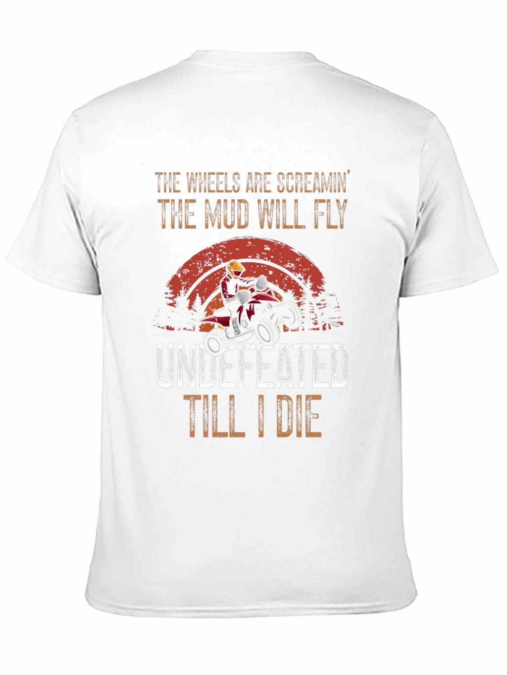 Wheels Screaming ATV Rider T-Shirt