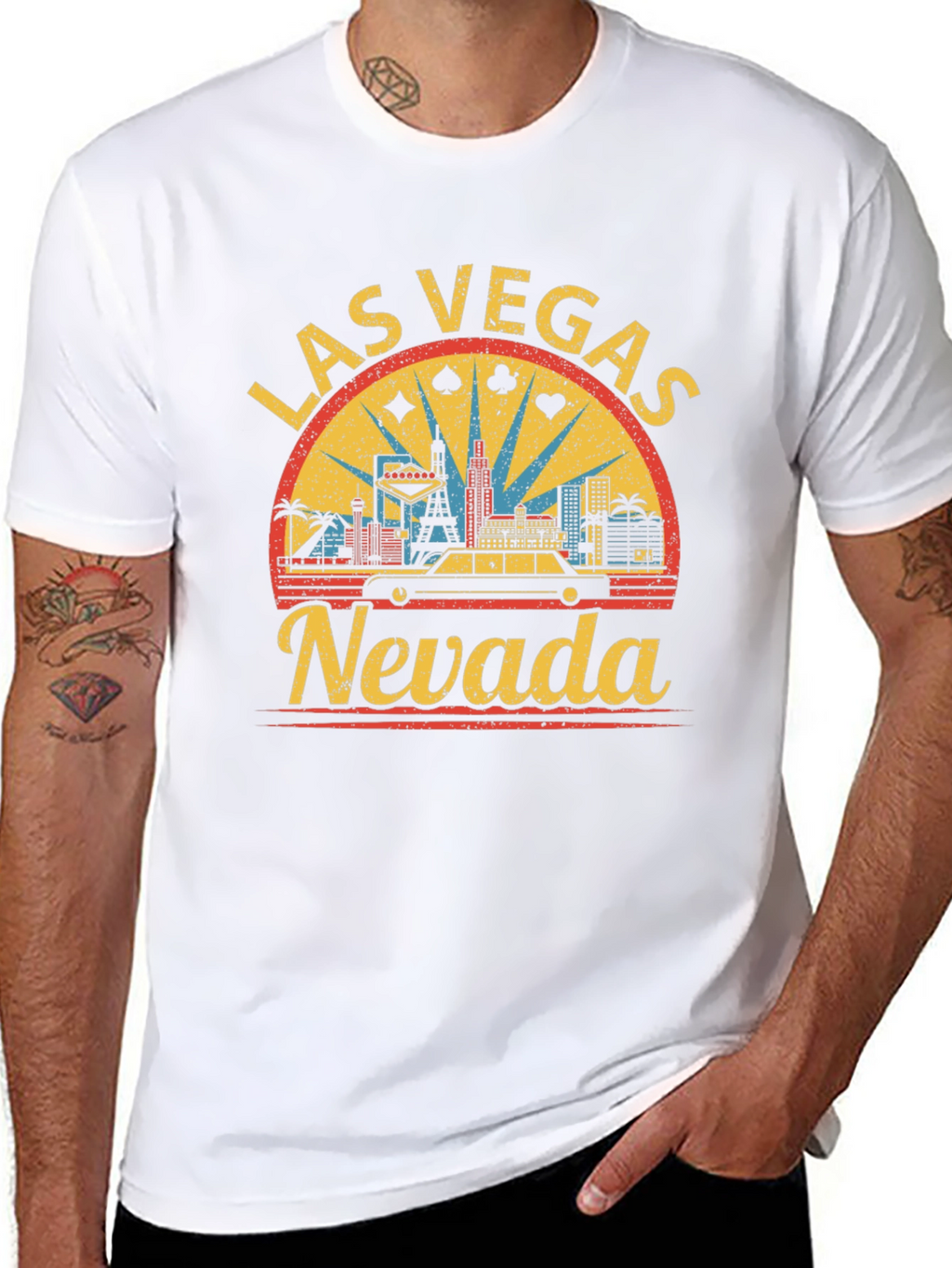 Las Vegas Nevada Retro Graphic T-Shirt