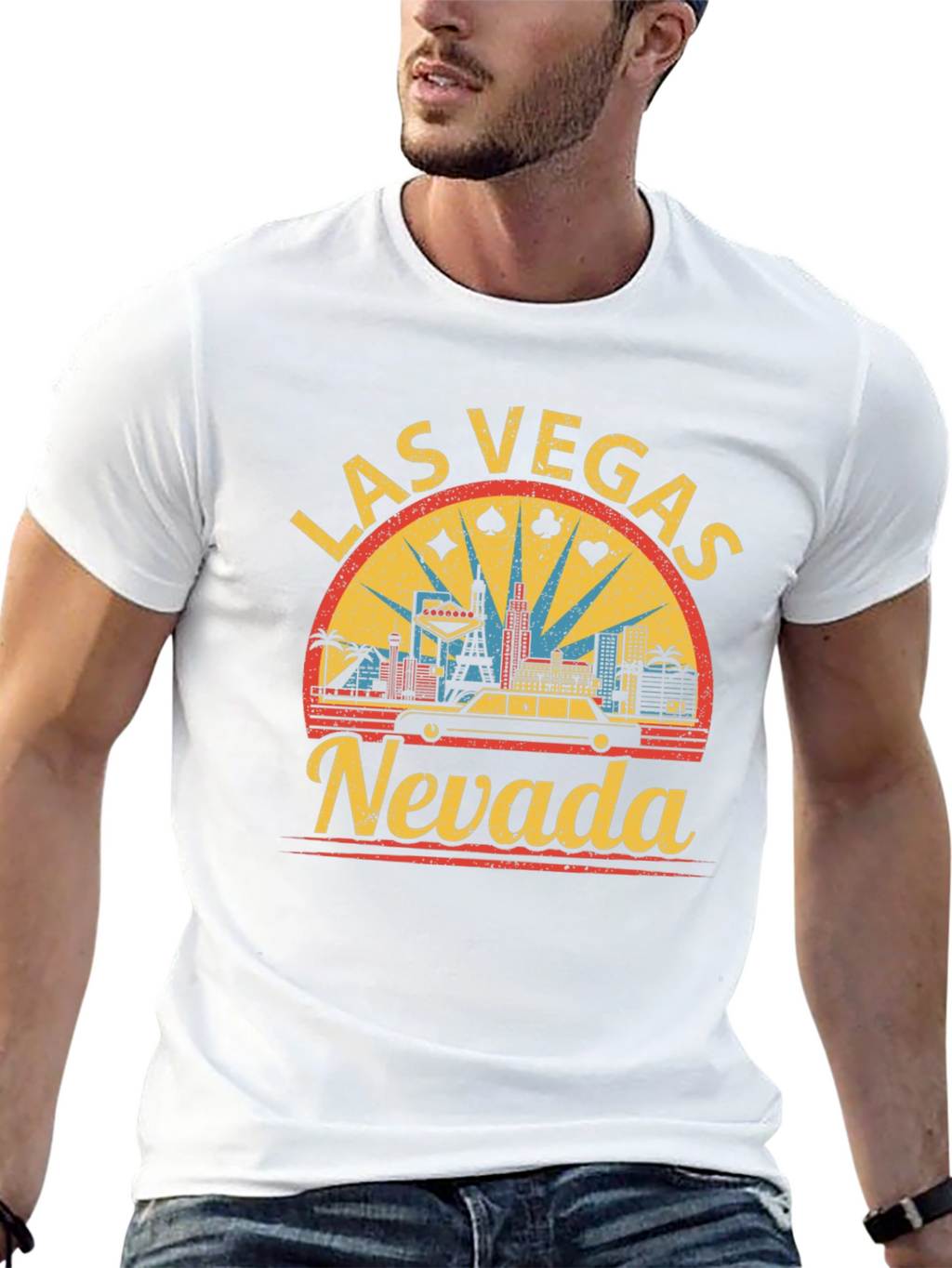 Las Vegas Nevada Retro Graphic T-Shirt