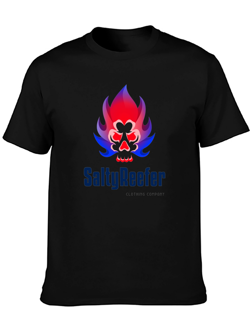 Salty Reefer Black Graphic Tee
