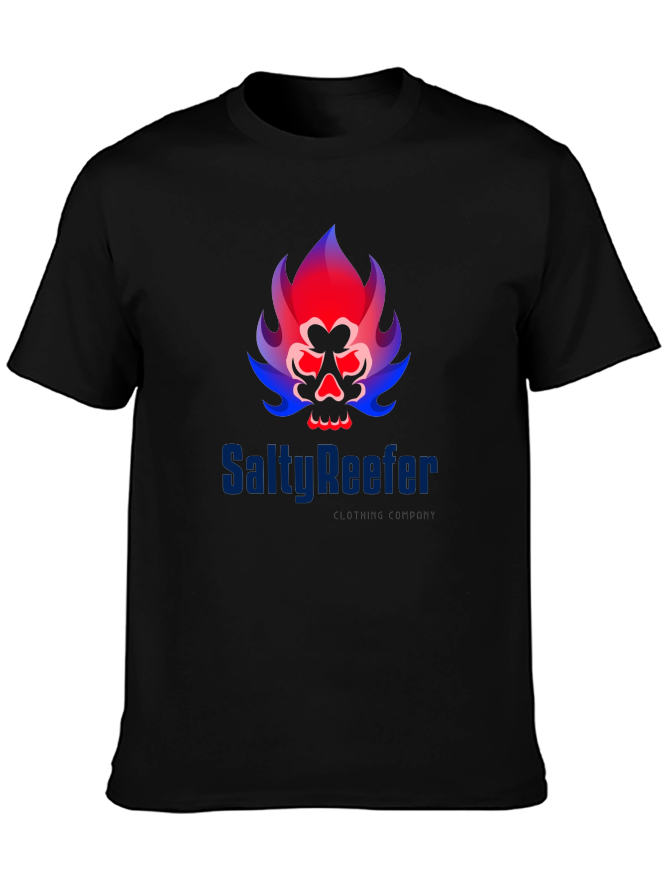 Salty Reefer Black Graphic Tee