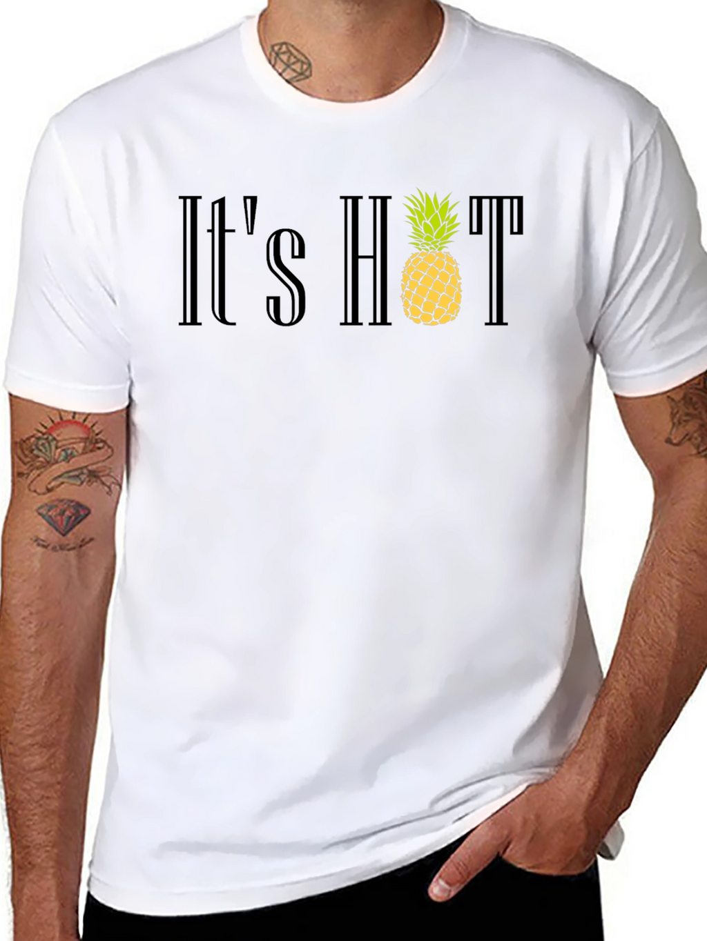 Its Hot Pineapple T-Shirt - Summer Style