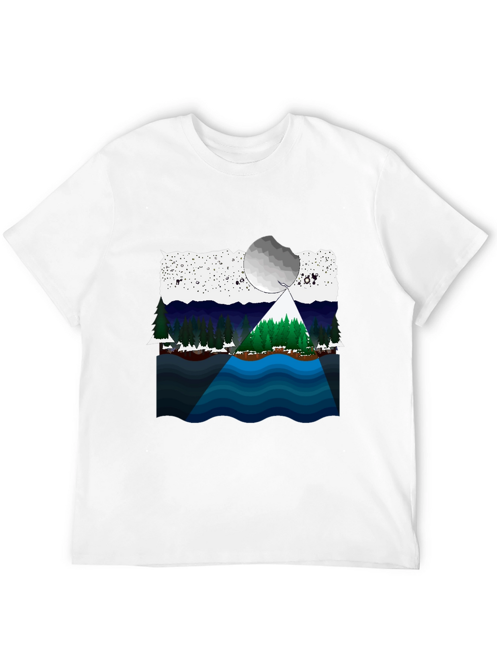 Scenic Landscape Graphic T-Shirt
