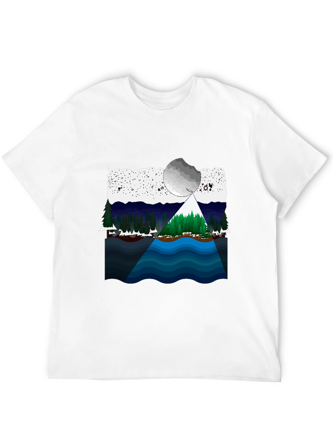 Scenic Landscape Graphic T-Shirt