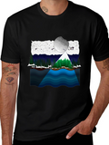 Scenic Landscape Graphic T-Shirt