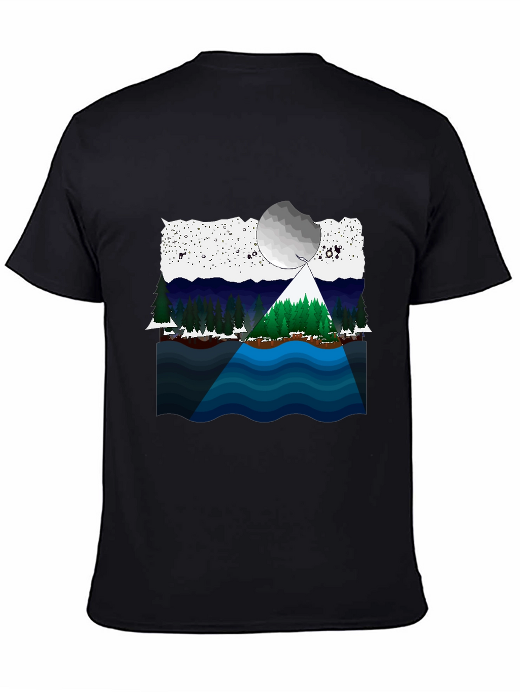 Scenic Landscape Graphic T-Shirt
