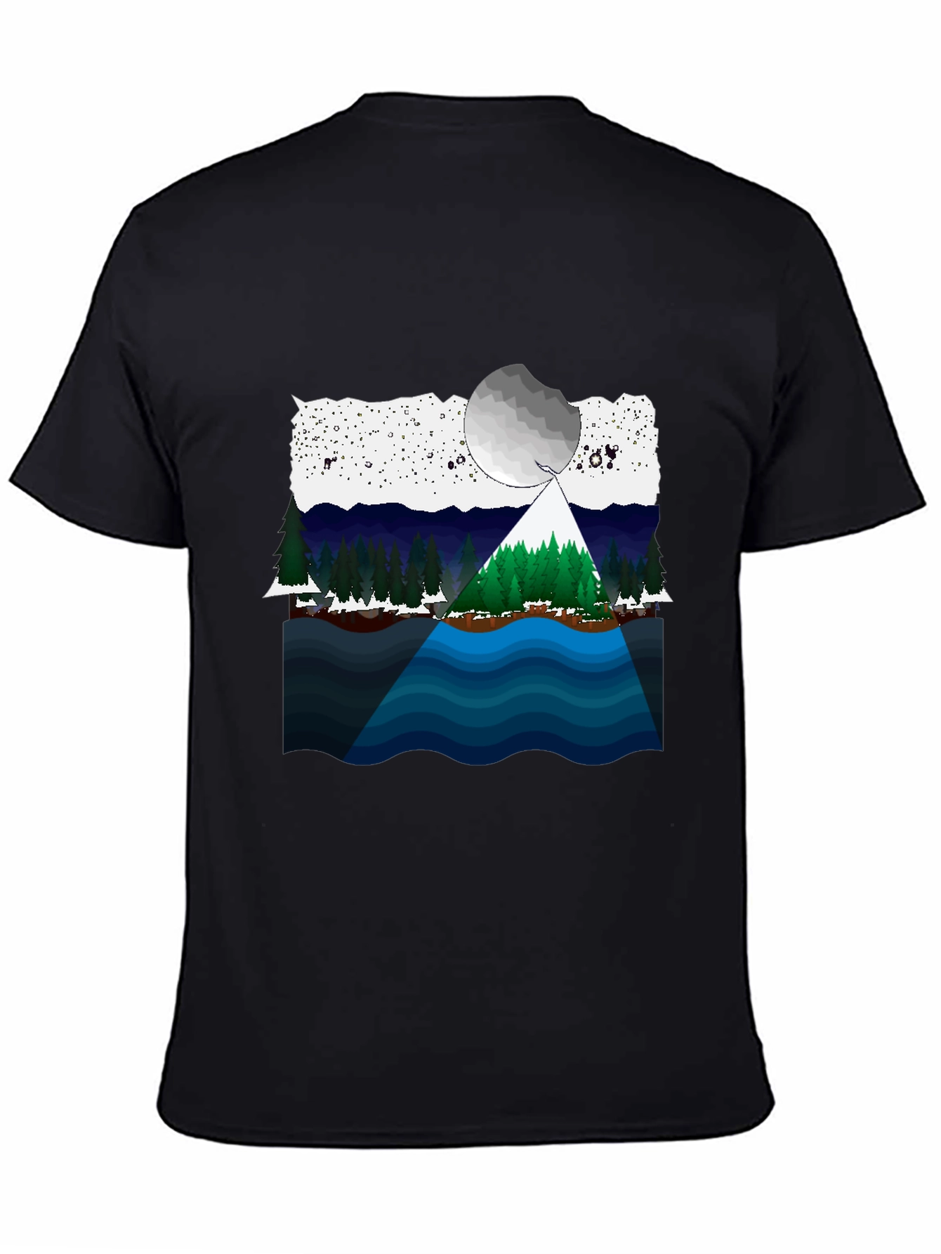 Scenic Landscape Graphic T-Shirt