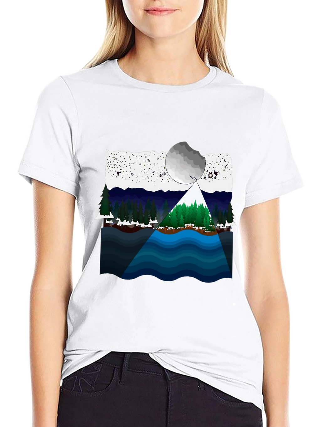 Scenic Landscape Graphic T-Shirt