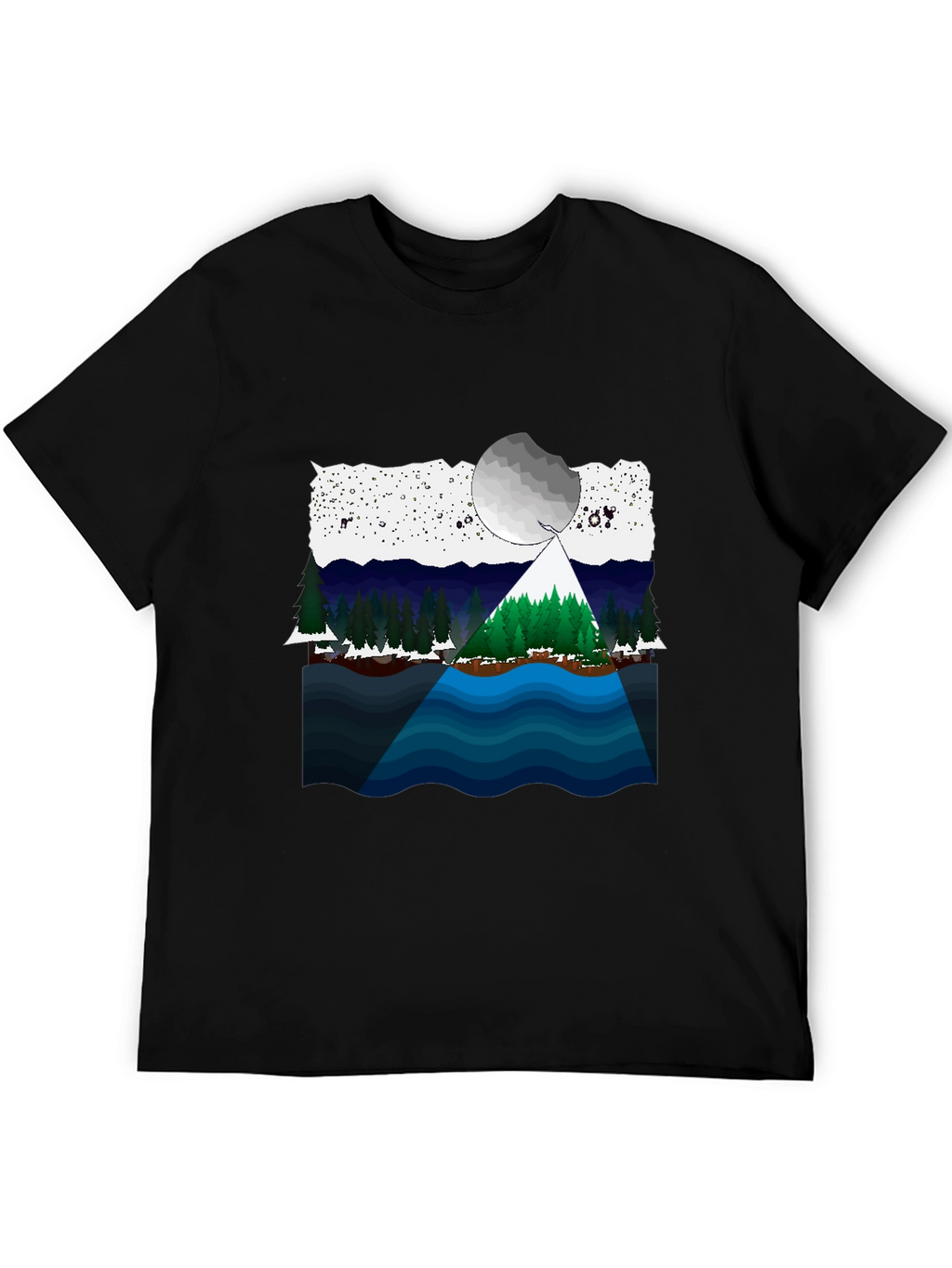 Scenic Landscape Graphic T-Shirt