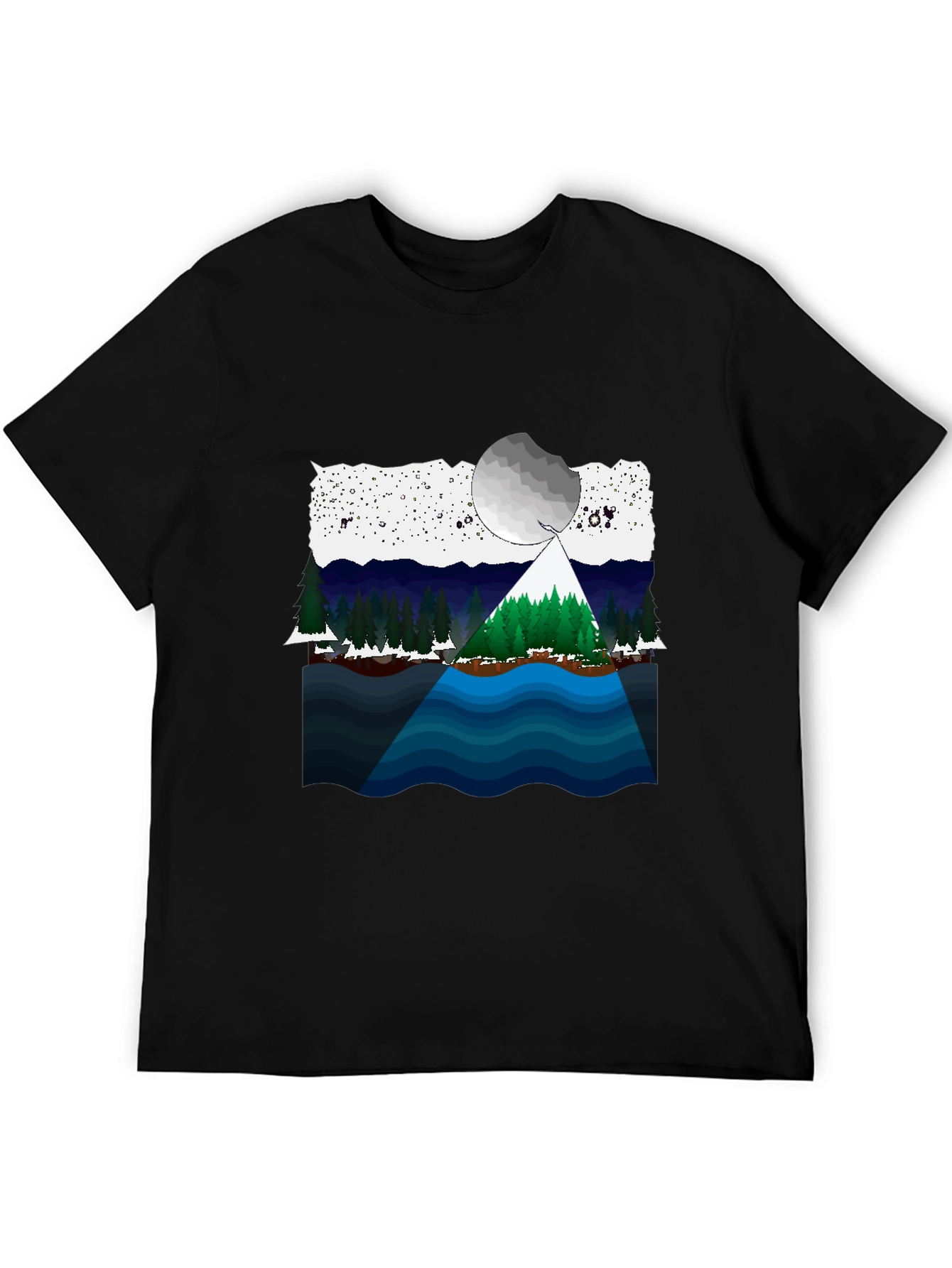 Scenic Landscape Graphic T-Shirt
