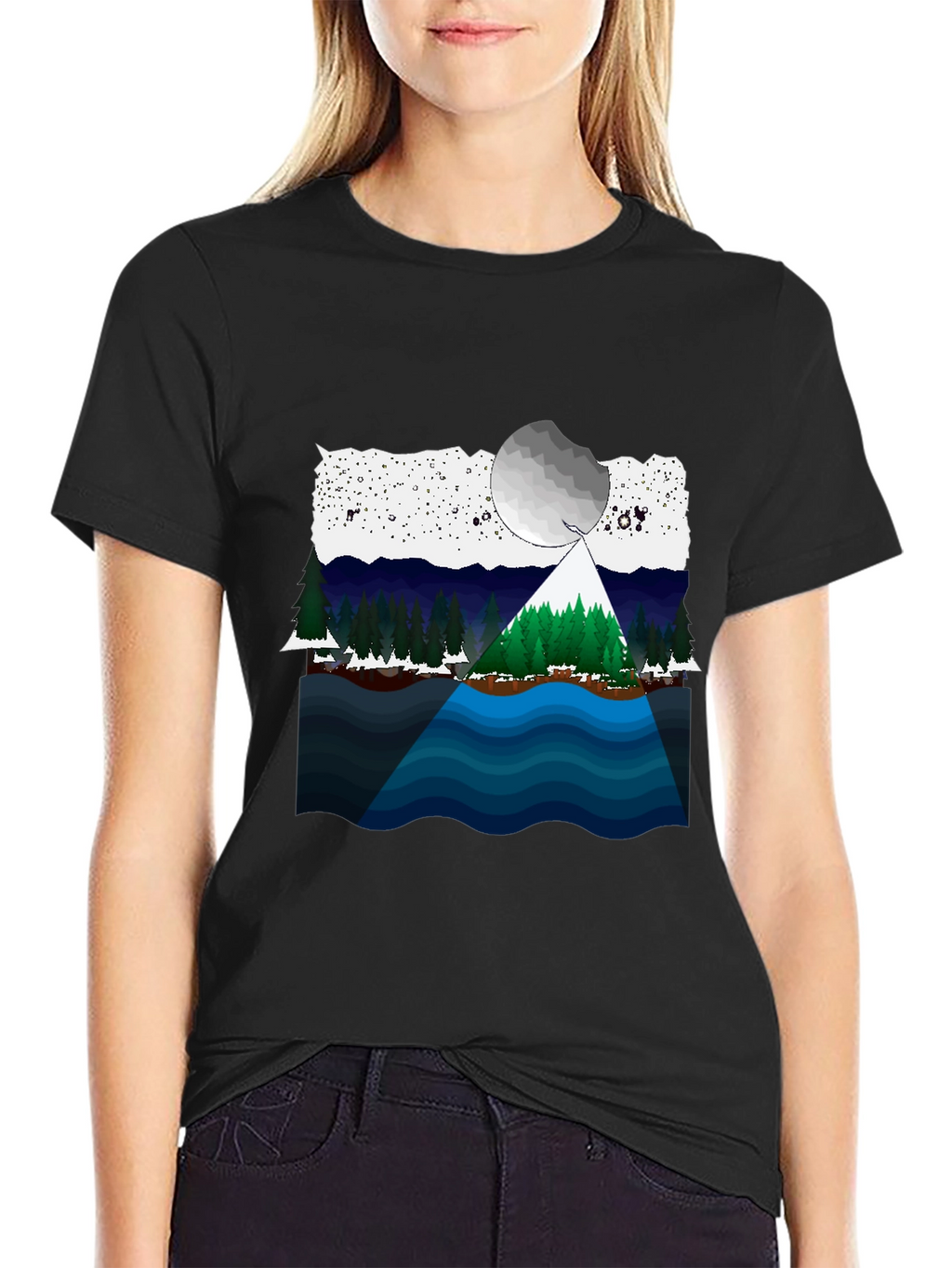 Scenic Landscape Graphic T-Shirt